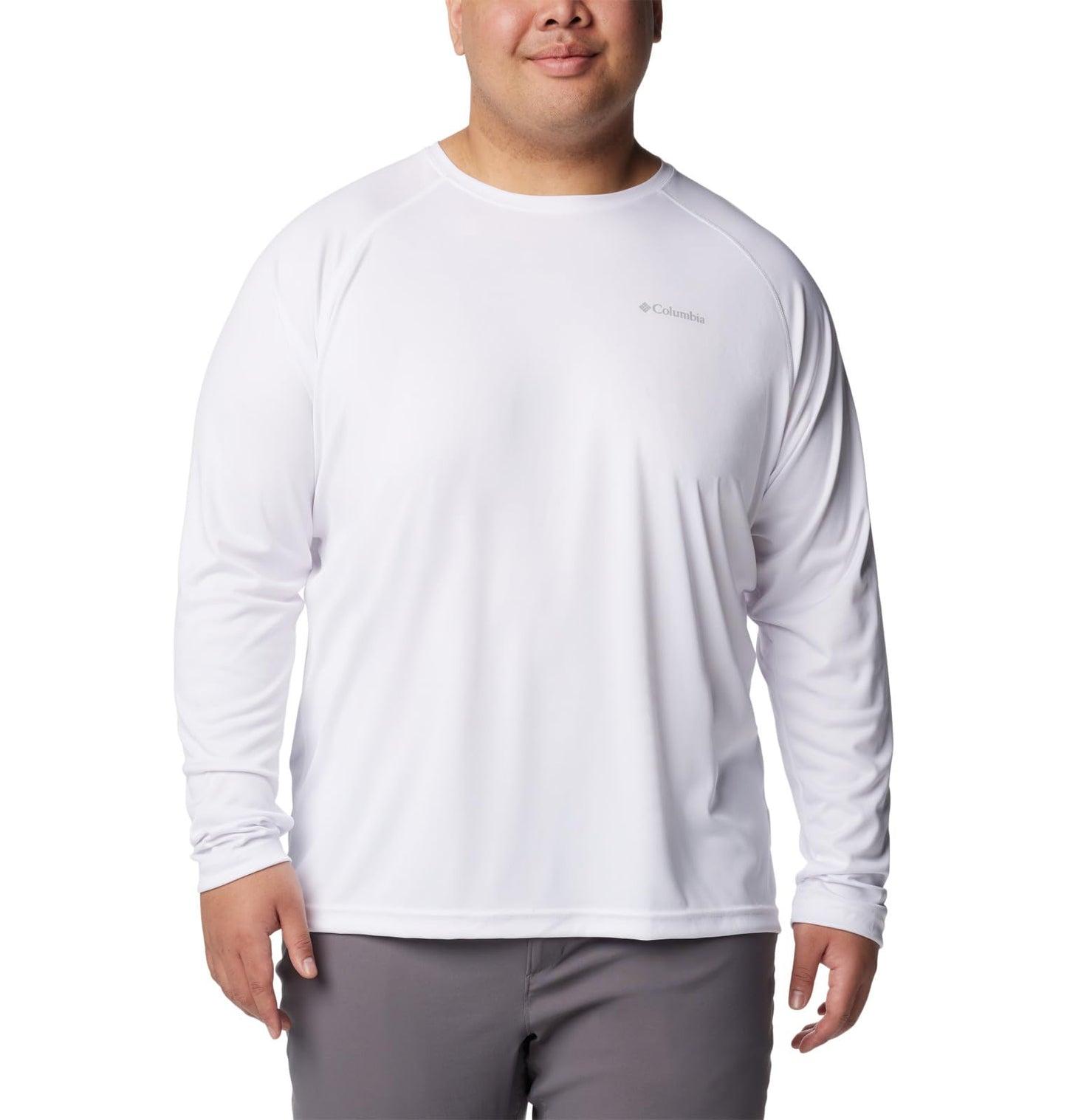 Columbia Men's Fork Stream Long Sleeve Shirt, White, X-Large