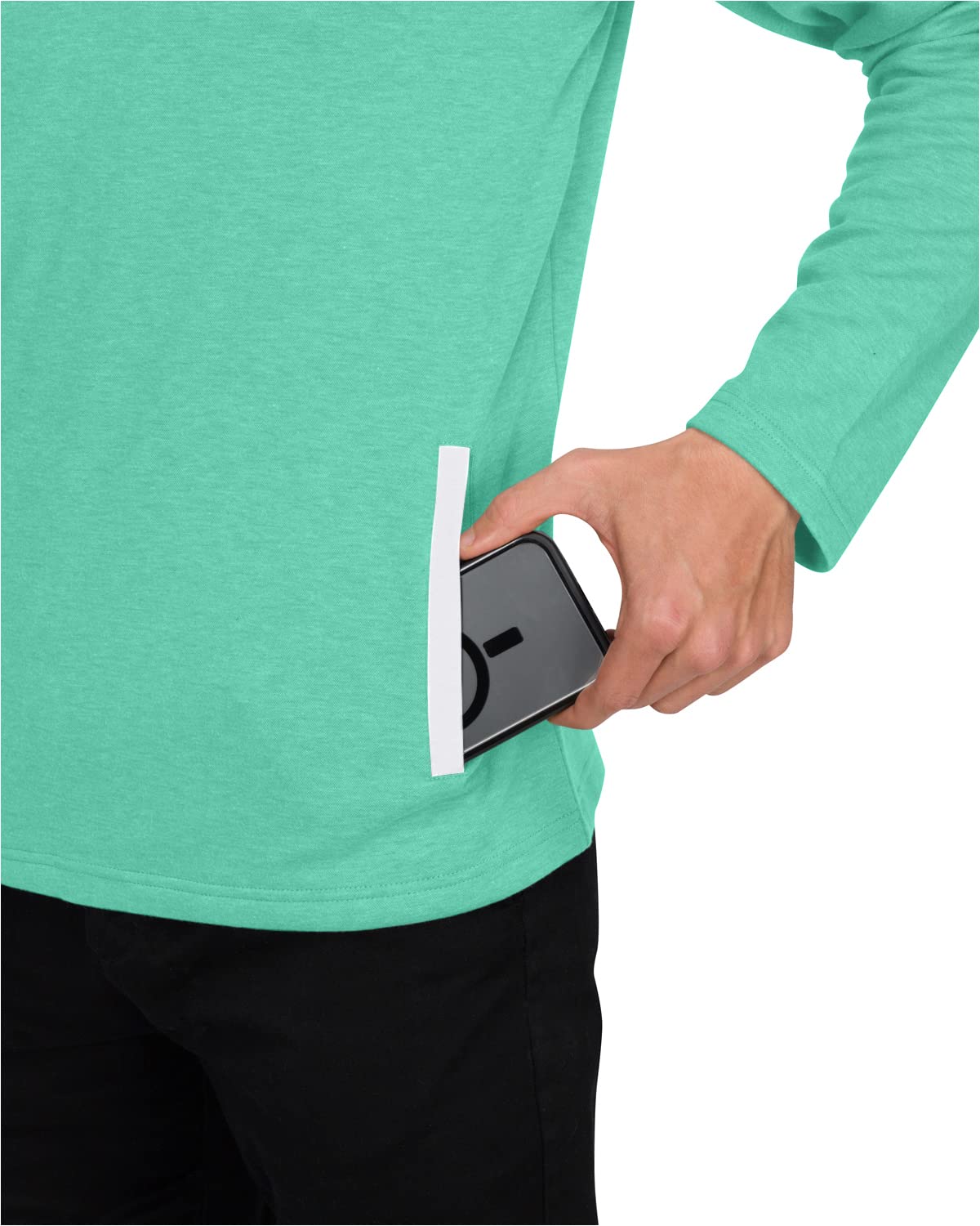 Three Sixty Six Men's Pullover Sweater - Dry Fit Breathable Half Zip Golf Jacket 4-Way Stretch Moisture Wicking & Anti-Odor