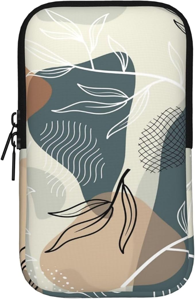 Water Bottle Pouch for Stanley Cup 40oz 30oz,Personalized Gym Purse for Men Women, Tumbler Pouch with Versatile Pocket Water Bottle Bag for Cards, Keys, Phone Botanical Leaf