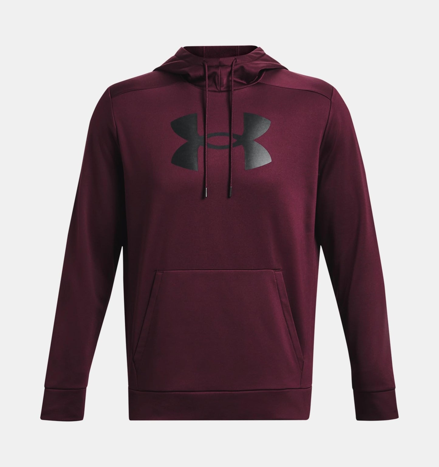 Under Armour mens Armour Fleece Big Logo Hoodie, (600) Dark Maroon / / Black, Large