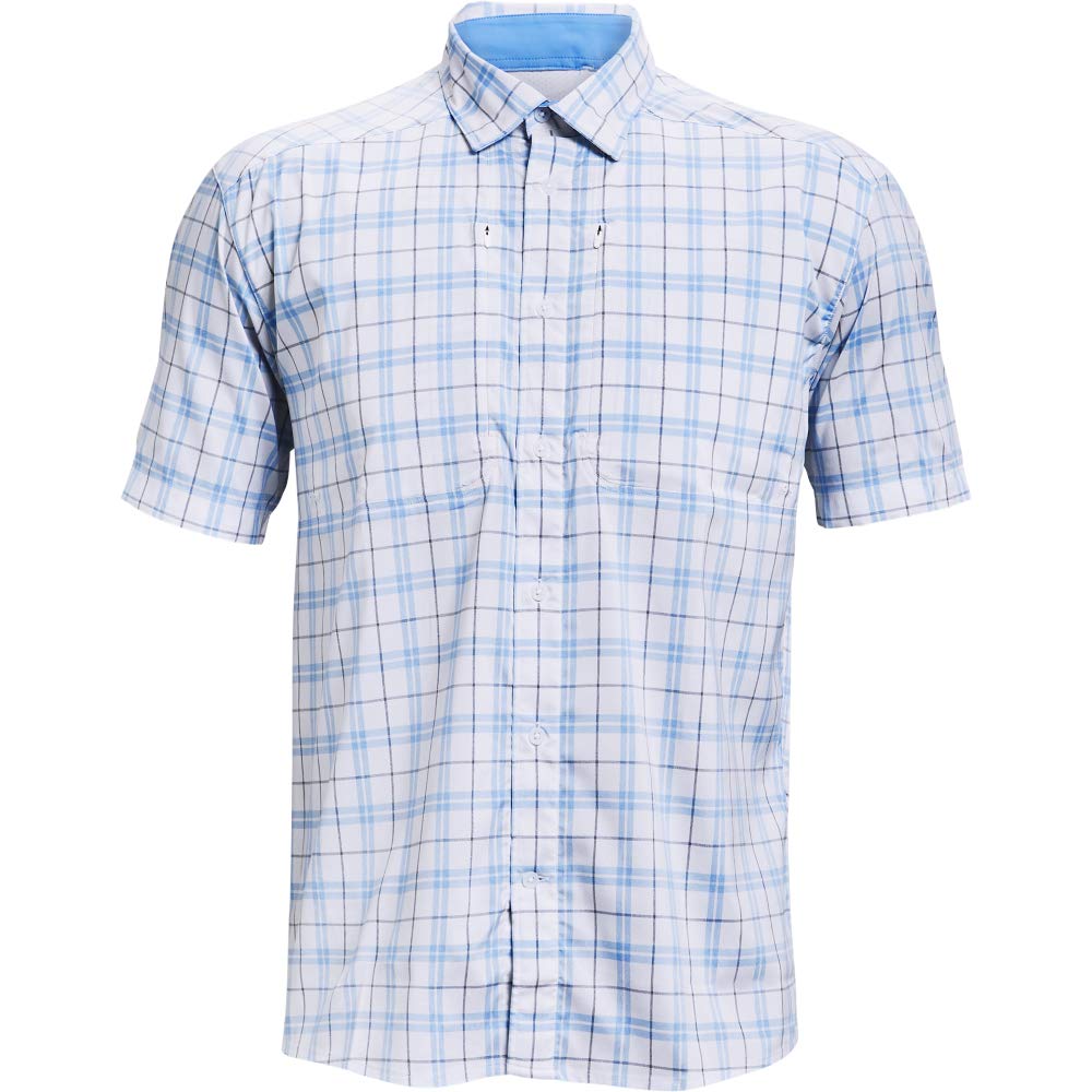 Under Armour Men's Tide Chaser 2.0 Plaid Fish Short-Sleeve T-Shirt , White (103)/Pure , Small