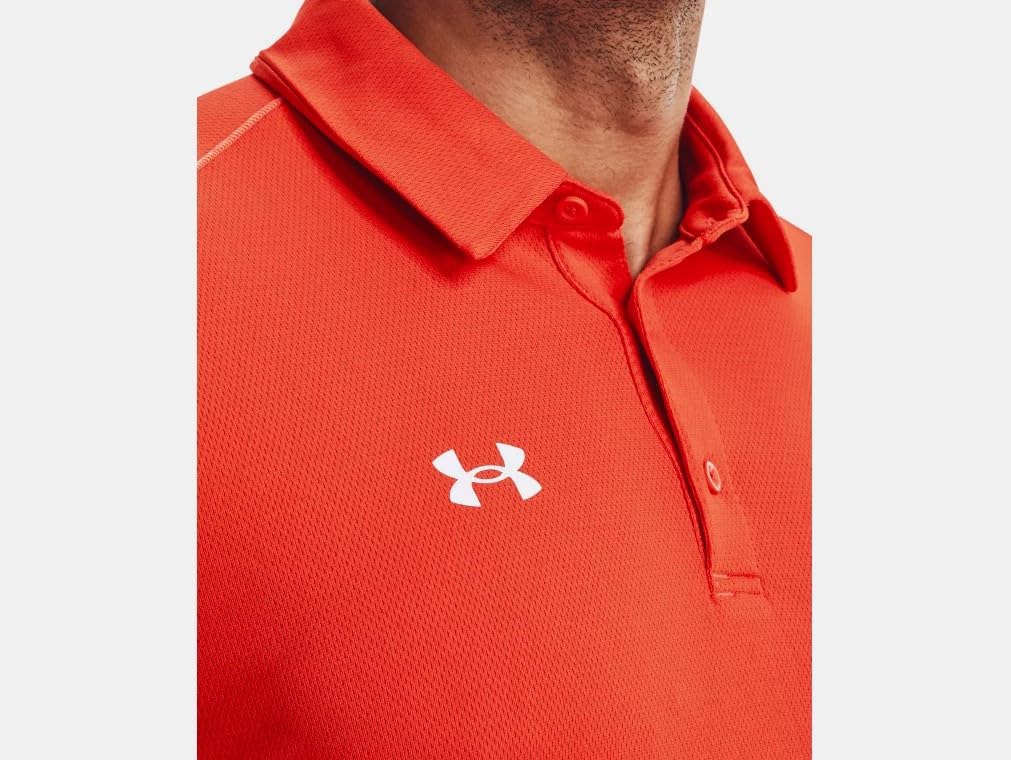 Under Armour Mens Tech Team Polo Shirt - Breathable and Quick Dry LGT