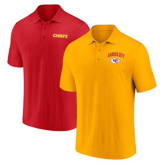 Fanatics Men's Kansas City Chiefs Lockup Two-Pack Polo Set