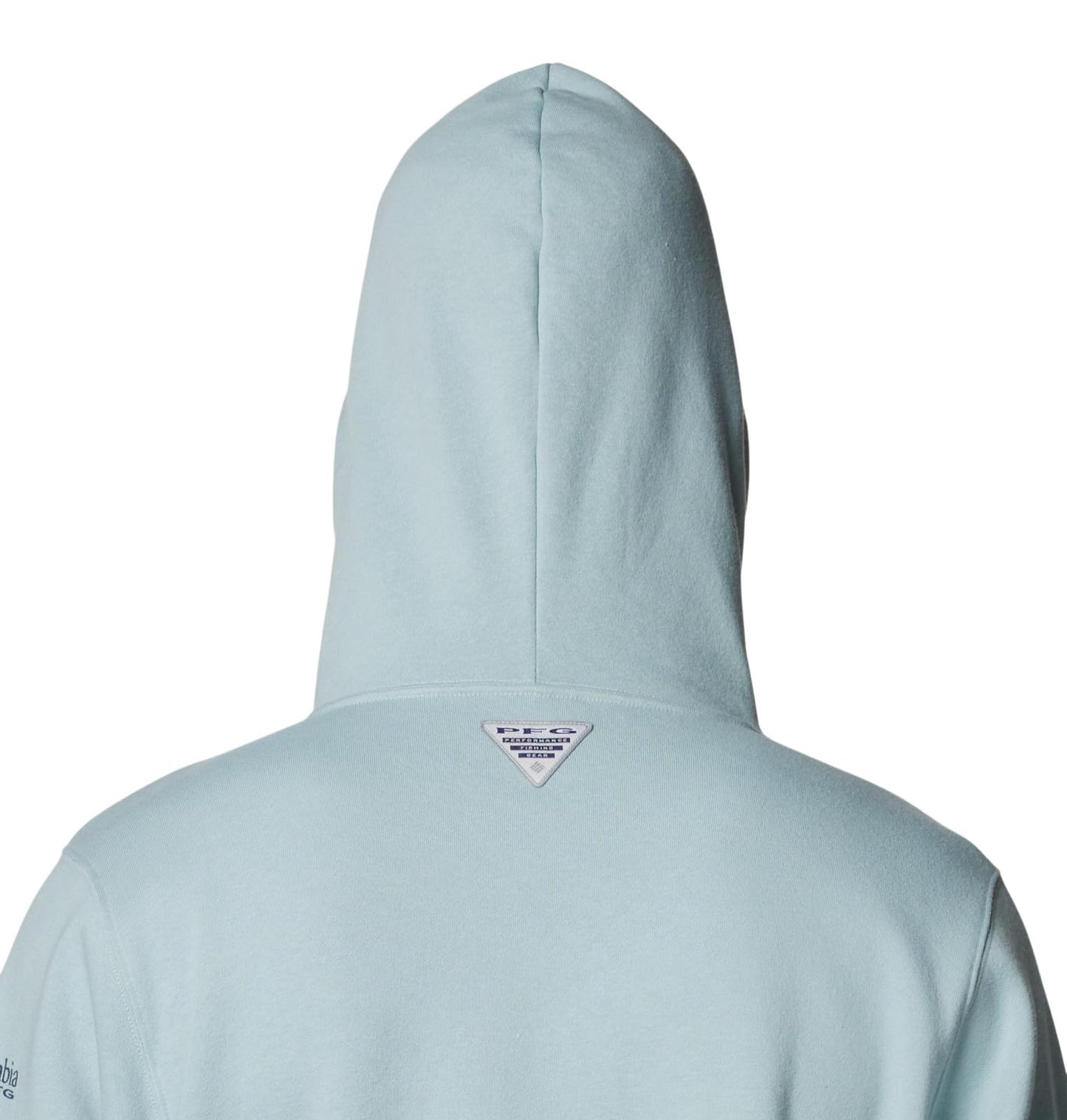 Columbia Men's PFG Fish Flag II Hoodie, Crushed Blue/Mint Cay Inshore Slam, Large