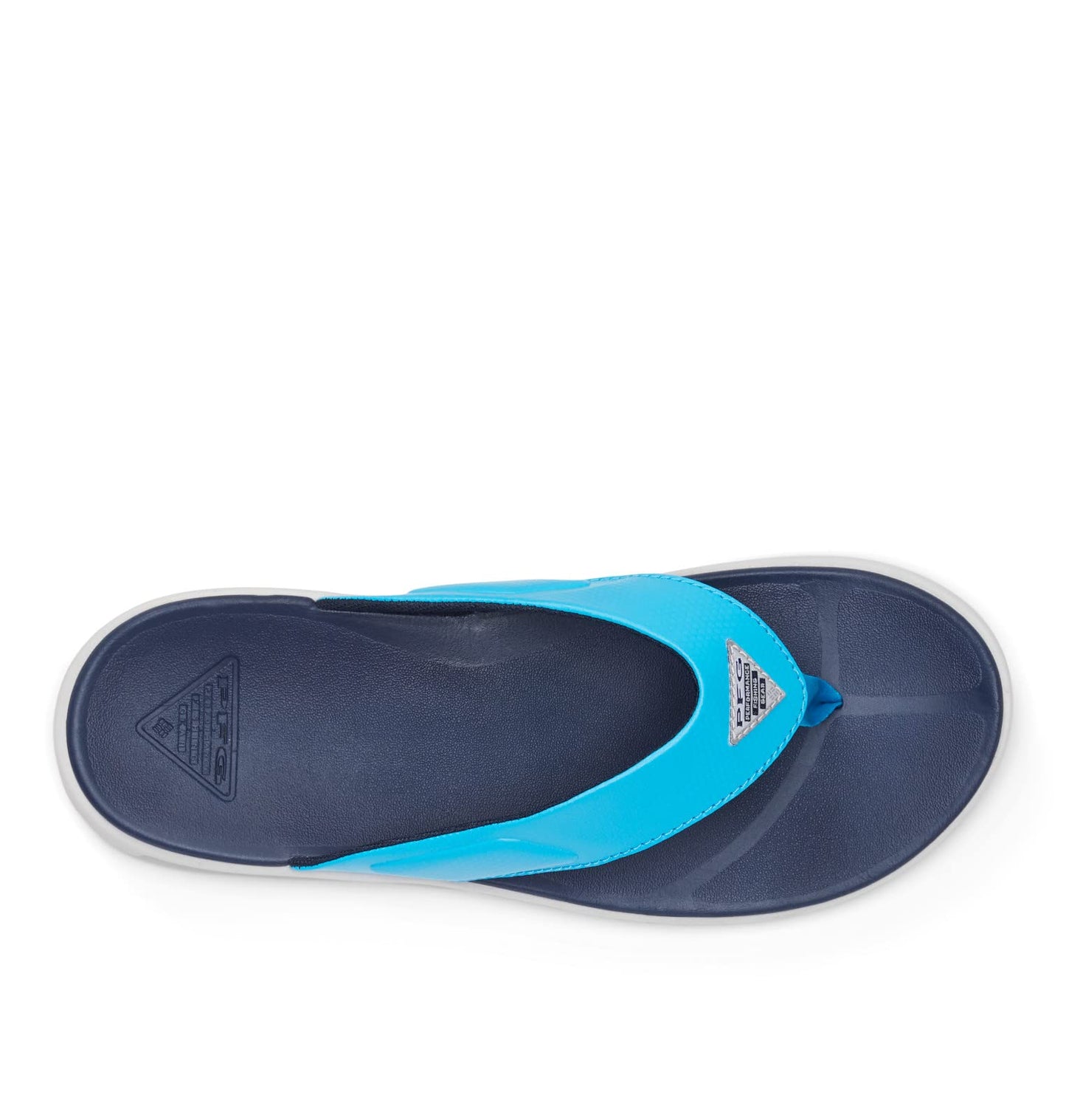 Columbia Men's Rostra Beachcomber PFG Sport Sandal, Ocean Blue/Collegiate Navy, 13