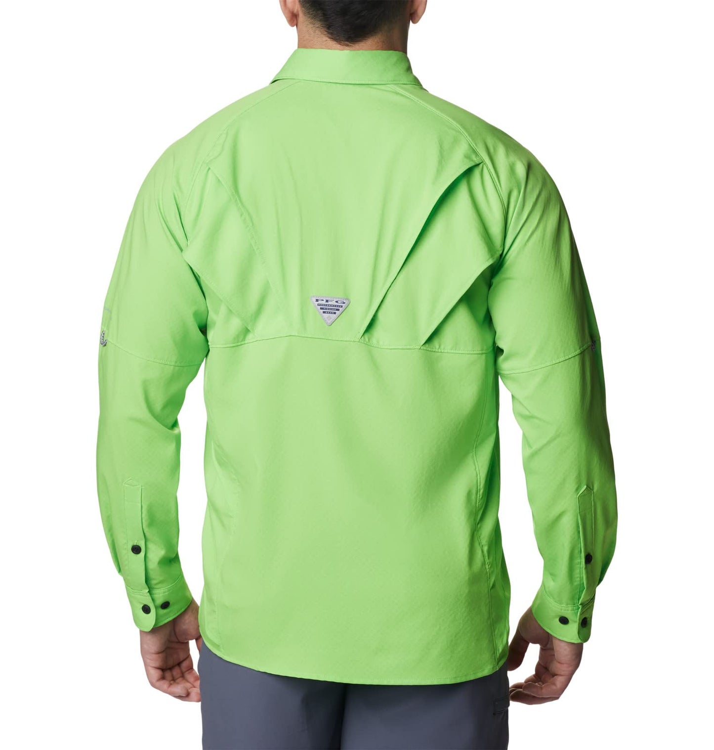 Columbia Men's Blood and Guts Zero Airgill Long Sleeve, Green Mamba, XX-Large