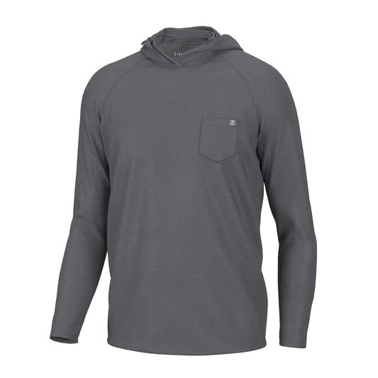 HUK Standard Waypoint Hoodie, Performance Long-Sleeve Shirt for Men, Night Owl, XX-Large