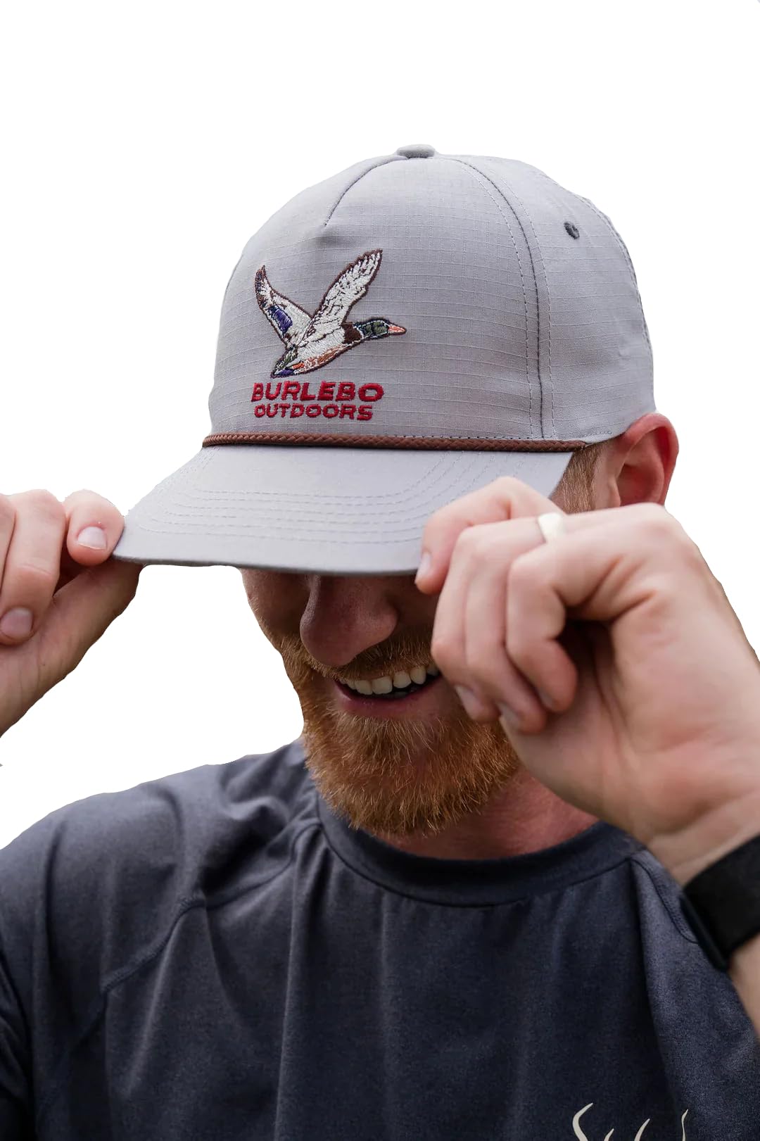 Burlebo Men's Gray Burlebo Outdoors Snapback Duck Cap