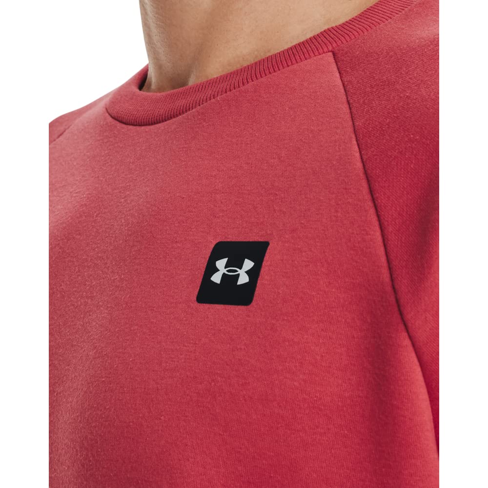 Under Armour Mens Rival Fleece Crew T-Shirt, (638) Chakra / / Onyx White, Medium