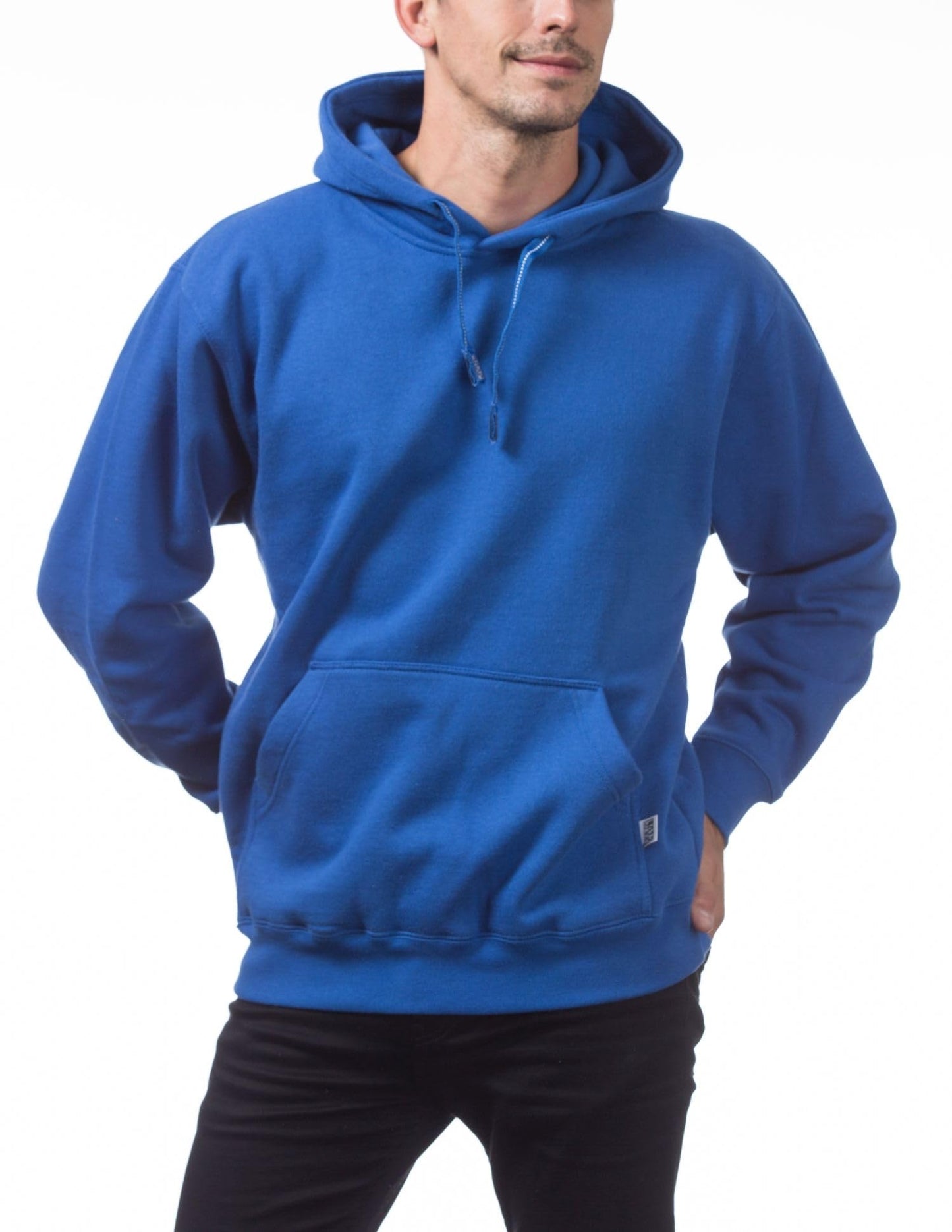 Pro Club Men's Heavyweight Pullover Hoodie (13oz), Royal Blue, Large