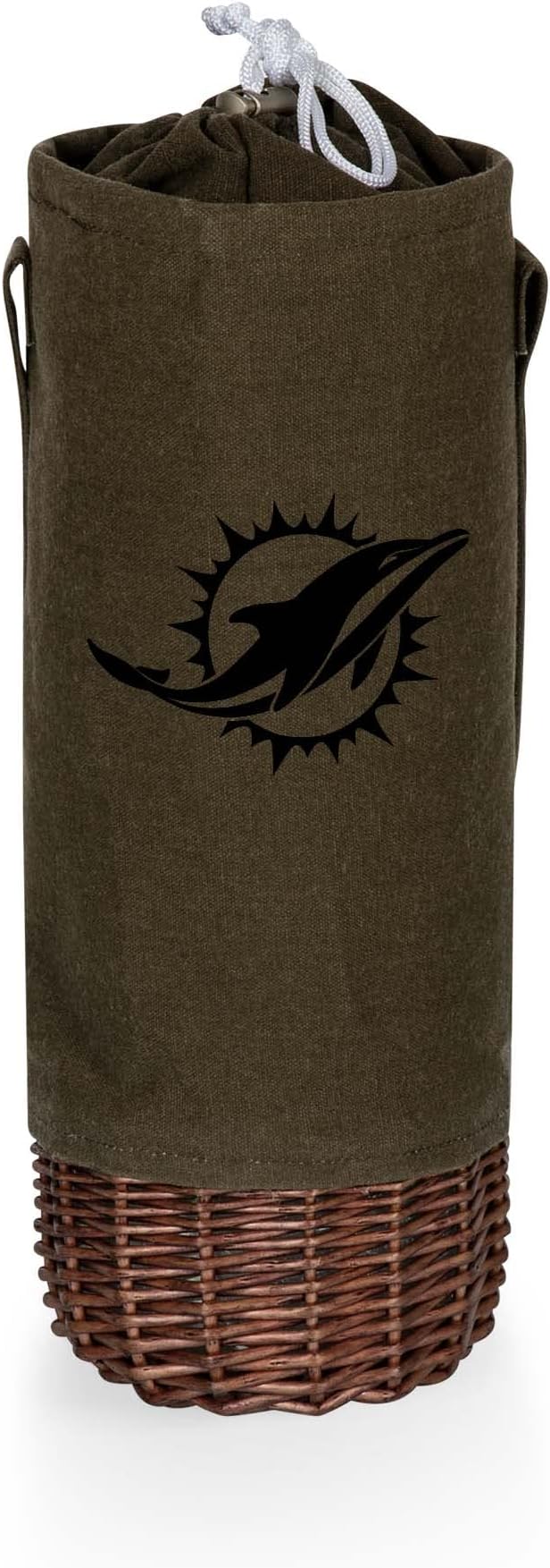 PICNIC TIME NFL Unisex-Adult NFL Malbec Insulated Canvas and Willow Wine Bottle Basket