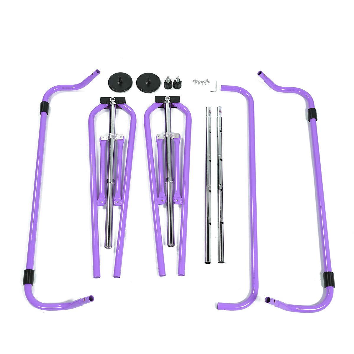 WATBKHE Kids Gymnastics Bar Gymnastic Equipment for Home Adjustable Height Gymnastic Training Bar Gymnastic Stuff for 3-7 Years Old Girls (Purple)