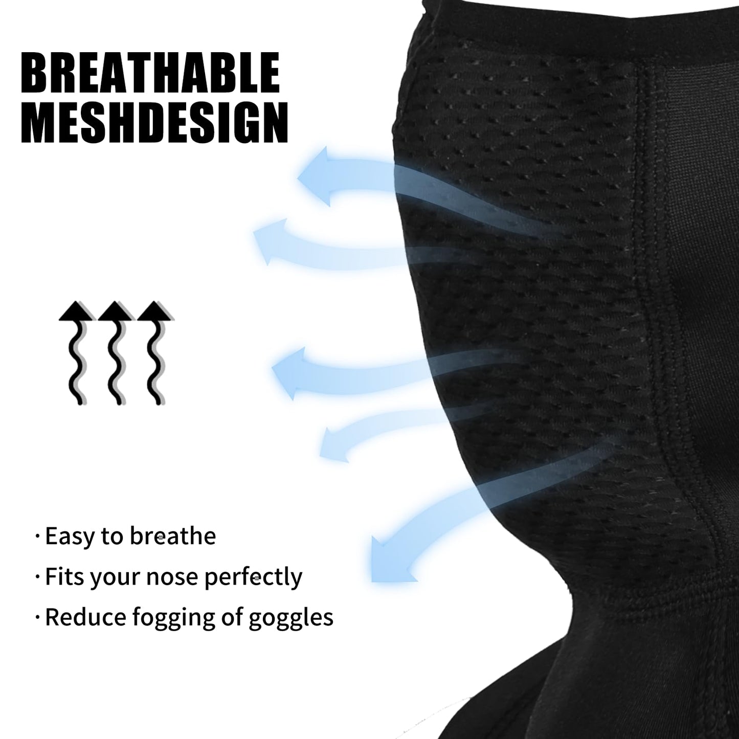 HAINGPIK Winter Balaclava Ski Mask Anti-Fogging Face Mask for Men Windproof Thermal Full Face Cover for Cold Weather Skiing Motorcycle