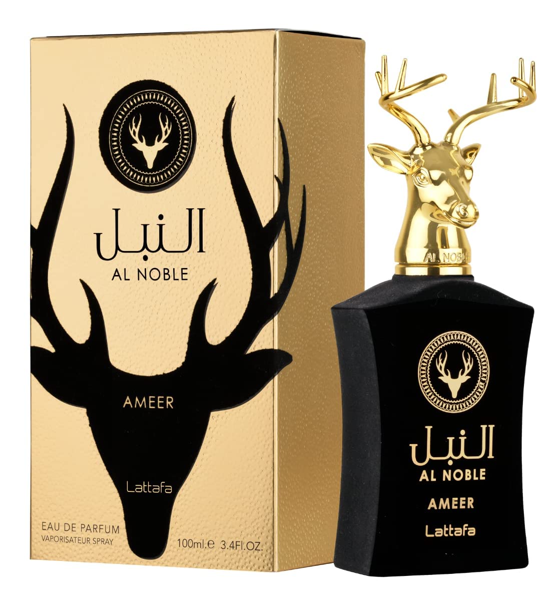 Lattafa Al Noble Ameer Eau De Parfum Spray for Unisex, 3.4 Ounce (Pack of 3)