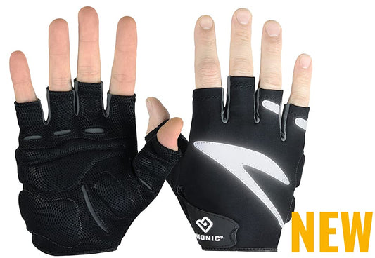 Bionic Men's Cycling Gloves Fingerless Black (Medium)