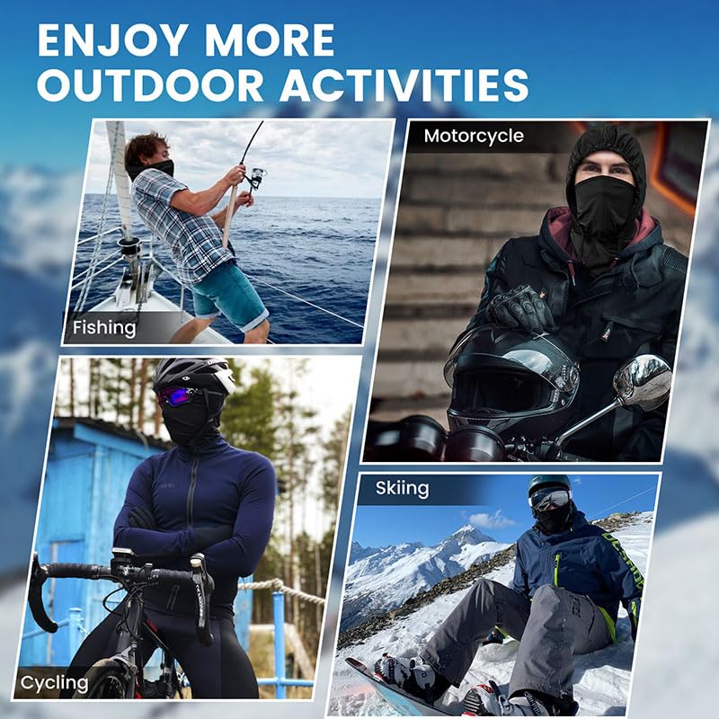 Adjustable Balaclava Face Mask, Ice Silk Design, 2-Pack Shiesty Ski Mask for Men, Women, and Kids, UV Protection Sun Hood (Silk, White)