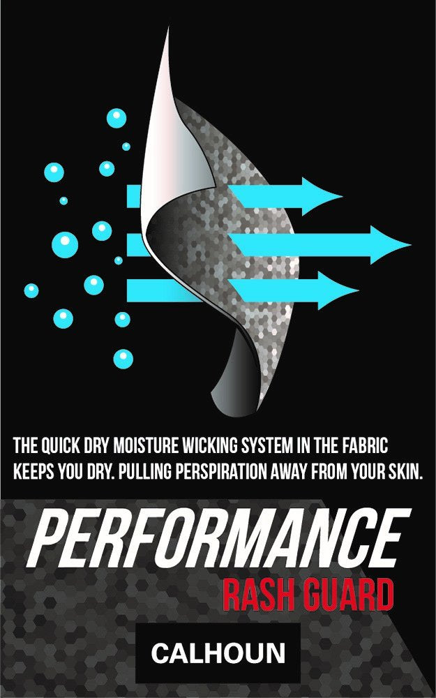 Calhoun Mens Officially Licensed NHL Striped Long Sleeve Rashguard (Medium, St. Louis Blues)