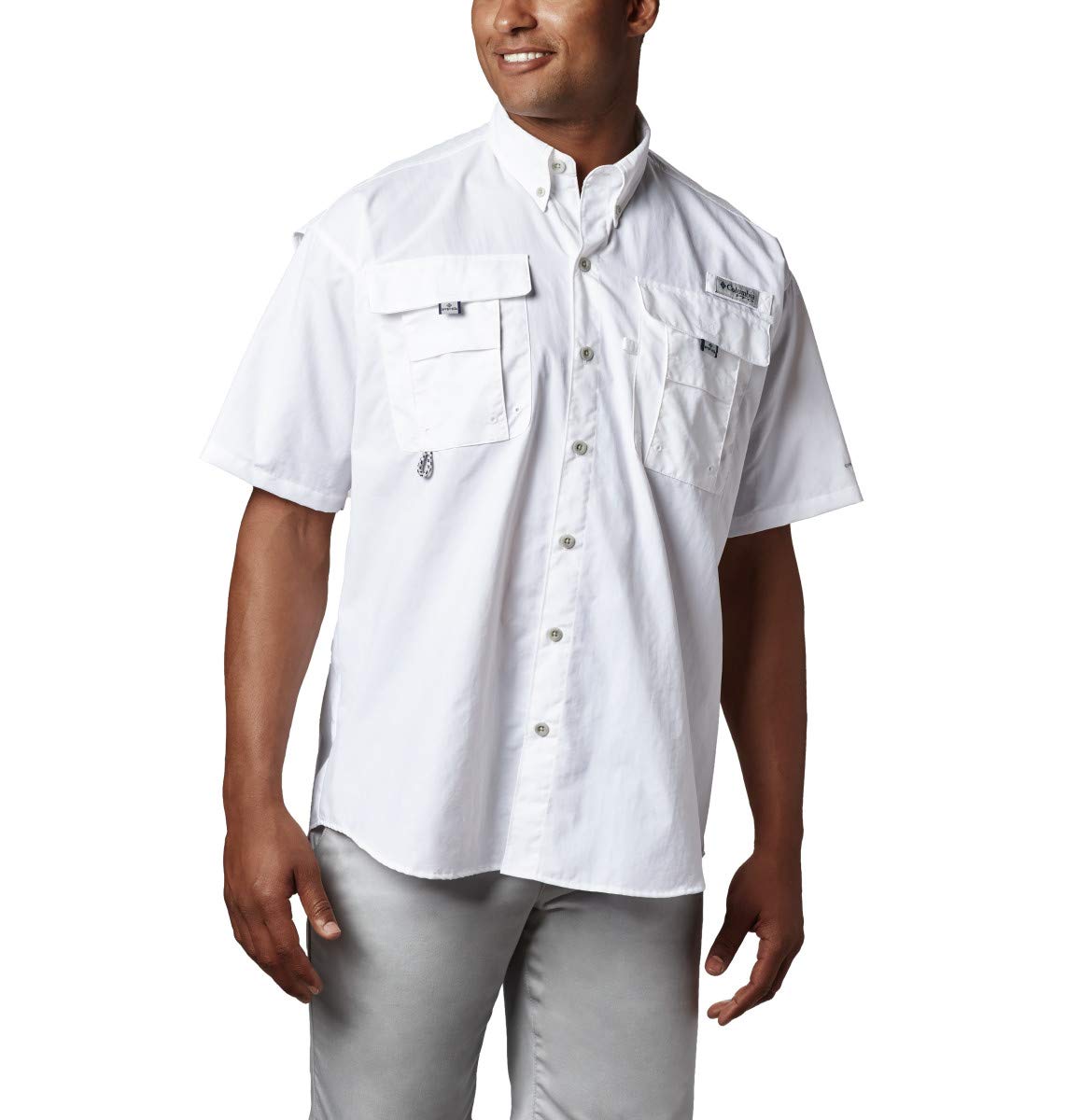 Columbia Men's Bahama II Short Sleeve Shirt,White,XX-Large