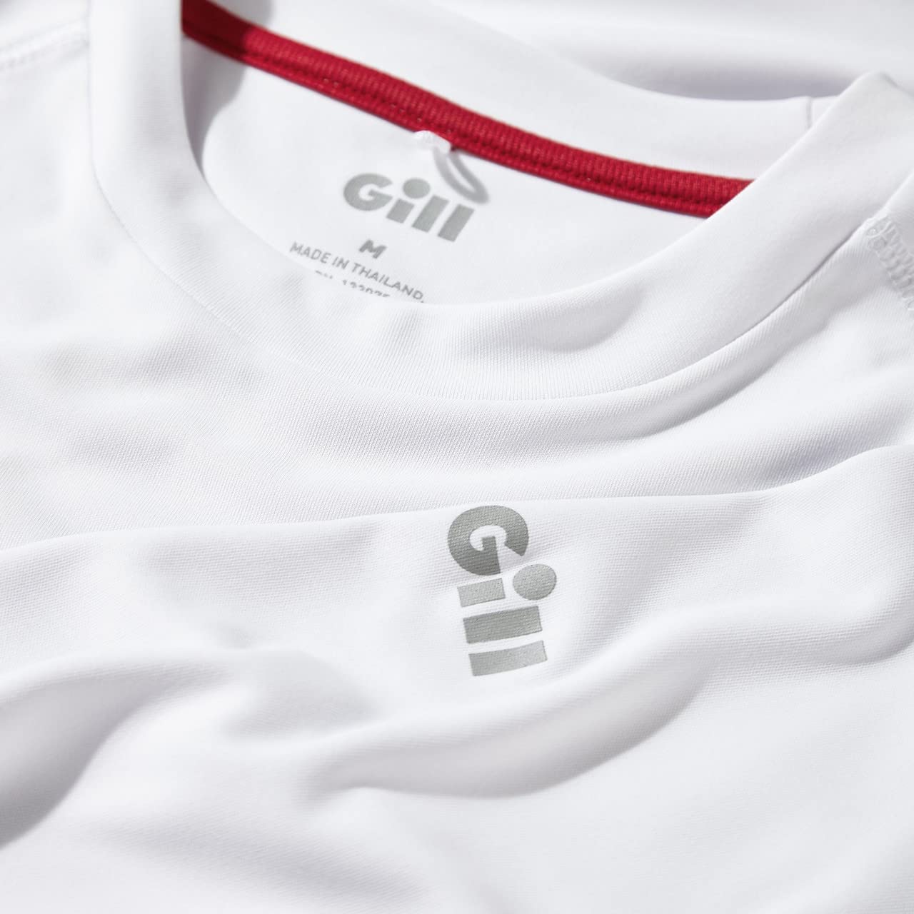 Gill Mens Long Sleeve UV Tec T-Shirt - 50+ UV Sun Protection (White, XL)