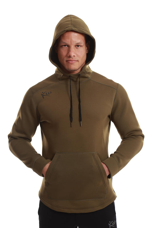 Kutting Weight - Sauna Hoodie V4 - SweatTech Neoprene Sauna Hoodie - For Exercise, Workout, Heat Training & Weight Loss - Breathable & Flexible - Maximize Workouts - Unisex - XS - Green