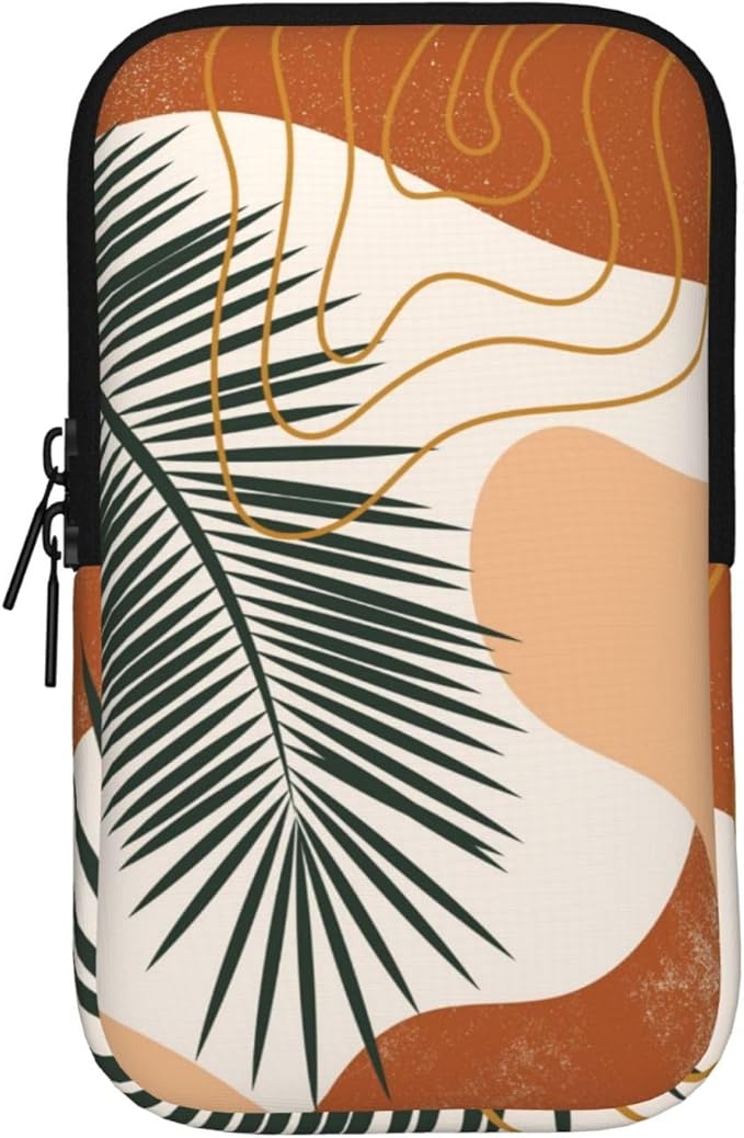 Water Bottle Pouch for Stanley Cup 40oz 30oz,Personalized Gym Purse for Men Women, Tumbler Pouch with Versatile Pocket Water Bottle Bag for Cards, Keys, Phone Botanical Leaf