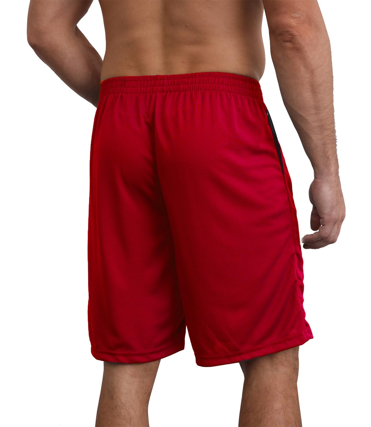 RPOVIG Men's Workout Shorts Sets 5 Pack with Zippered Pockets Basketball Gym Activewear Athletic Mesh Shorts