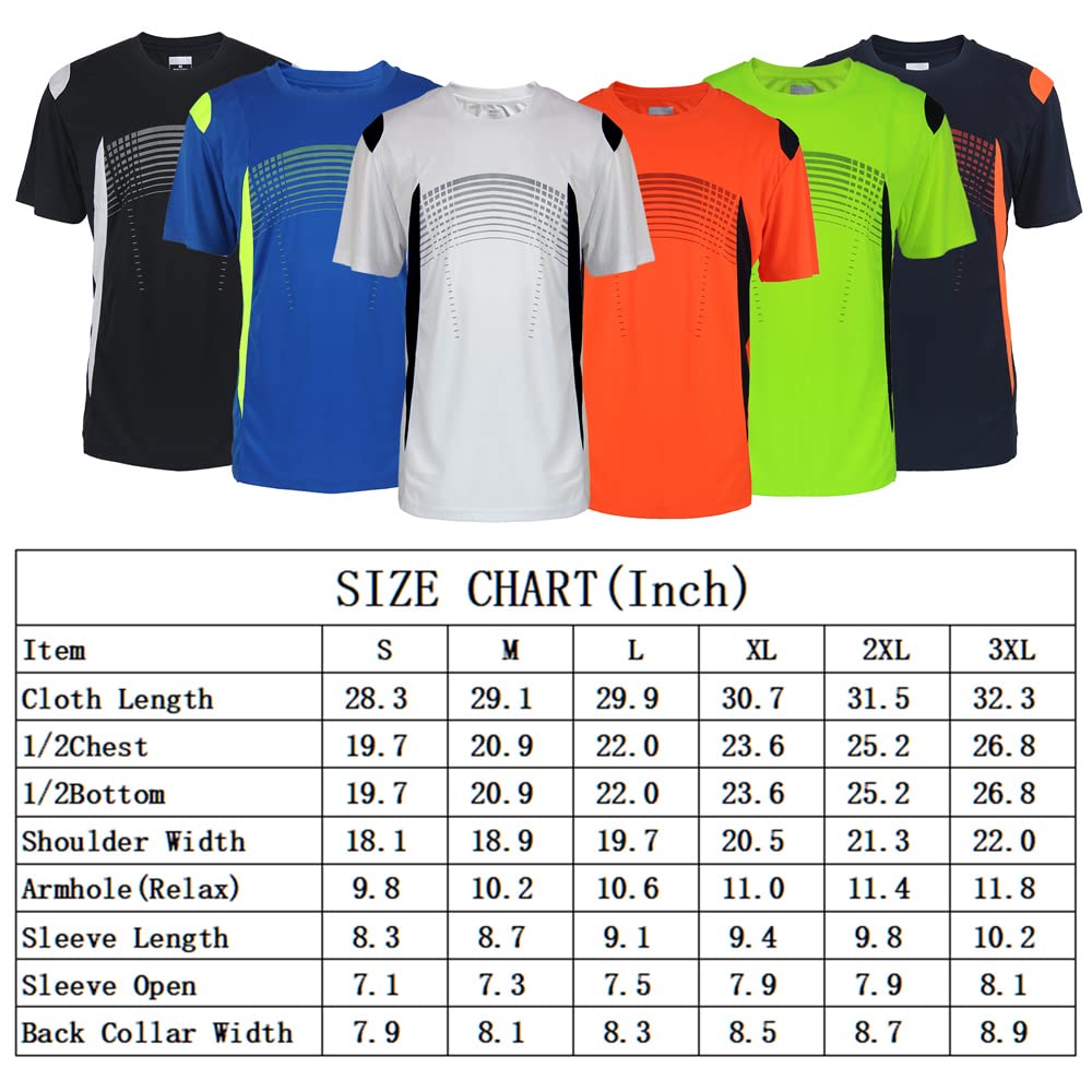 Gary Com Men's T-Shirt 5 Pack, Men's Short Sleeve Tees, Crewneck Cotton T-Shirts for Men Short Sleeve Athletic Tennis Tee
