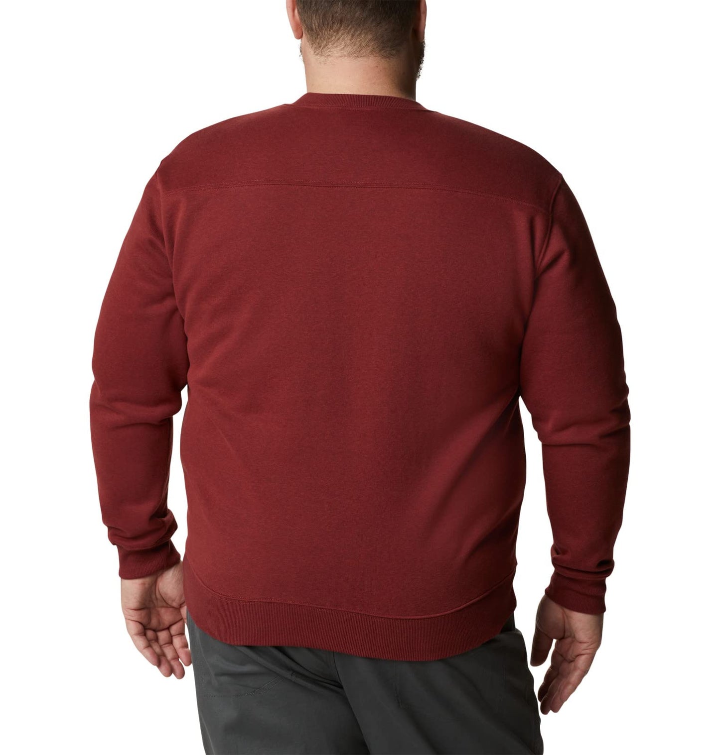 Columbia Men's Hart Mountain II Crew, Red Jasper Heather, 2X Big