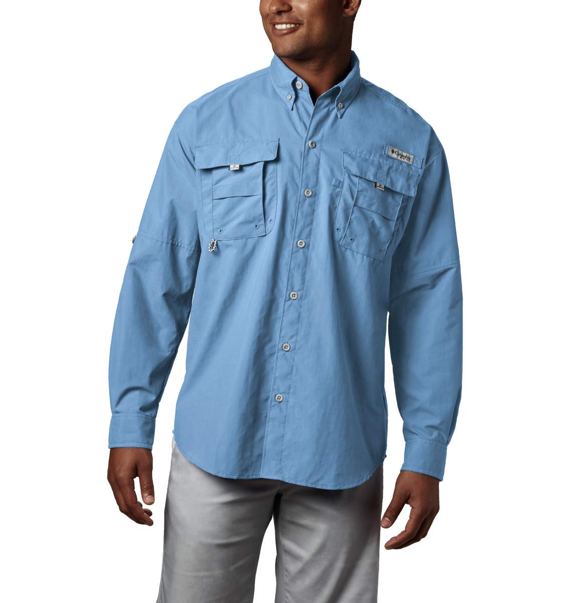 Columbia Men’s PFG Bahama™ II Long Sleeve Shirt, Sail, XX