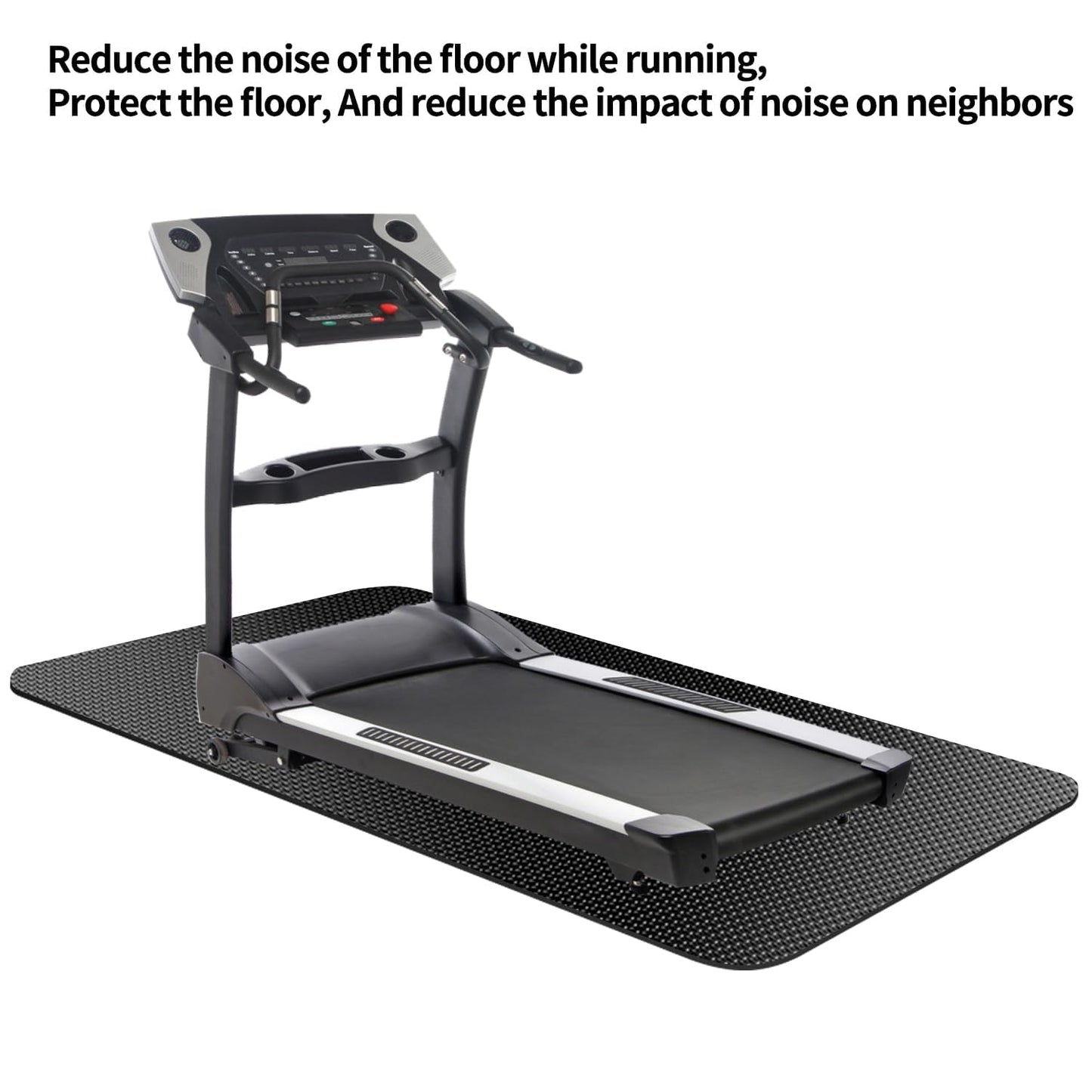 Large Exercise Equipment Mat,Bike Mat Compatible with Peloton Bike Elliptical Treadmill Mat,Under Exercise Bike Trainer Mat Pad for Stationary Indoor Spin Bike,Hardwood Floor Carpet Gym Equipment