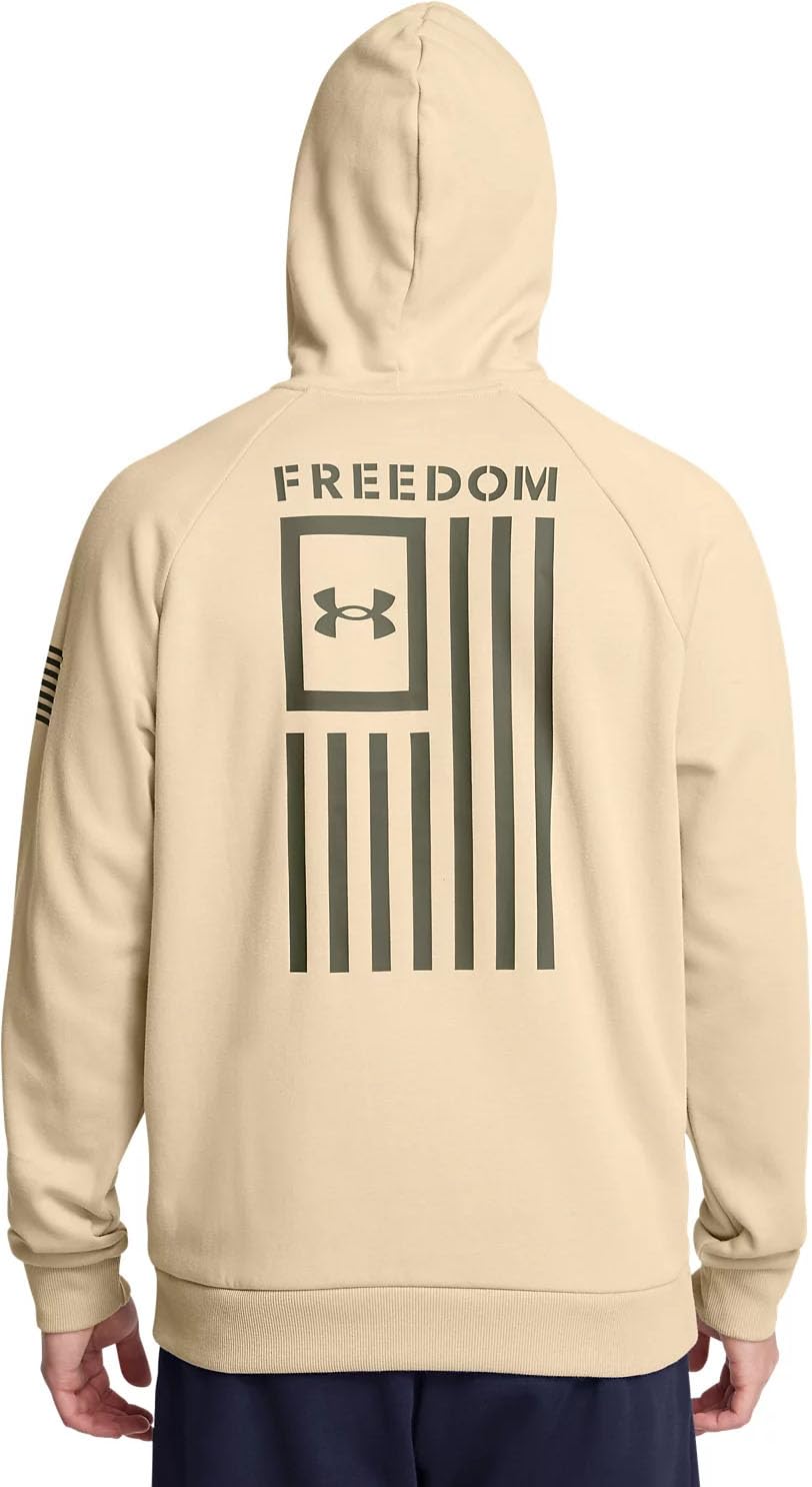 Under Armour Men's Freedom Flag Hoodie, (290) Desert Sand / / Marine OD Green, XX-Large