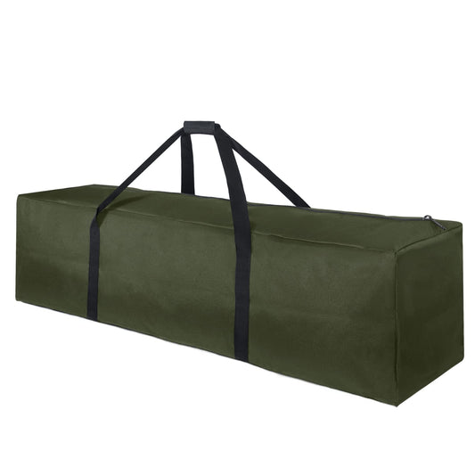 TOPDesign 3-Pack 46 Inch Extra Large Zippered Duffel Bag for Travel Camping Sports Equipment Storage, Waterproof Foldable Luggage Bag with Padded Handles (Green)