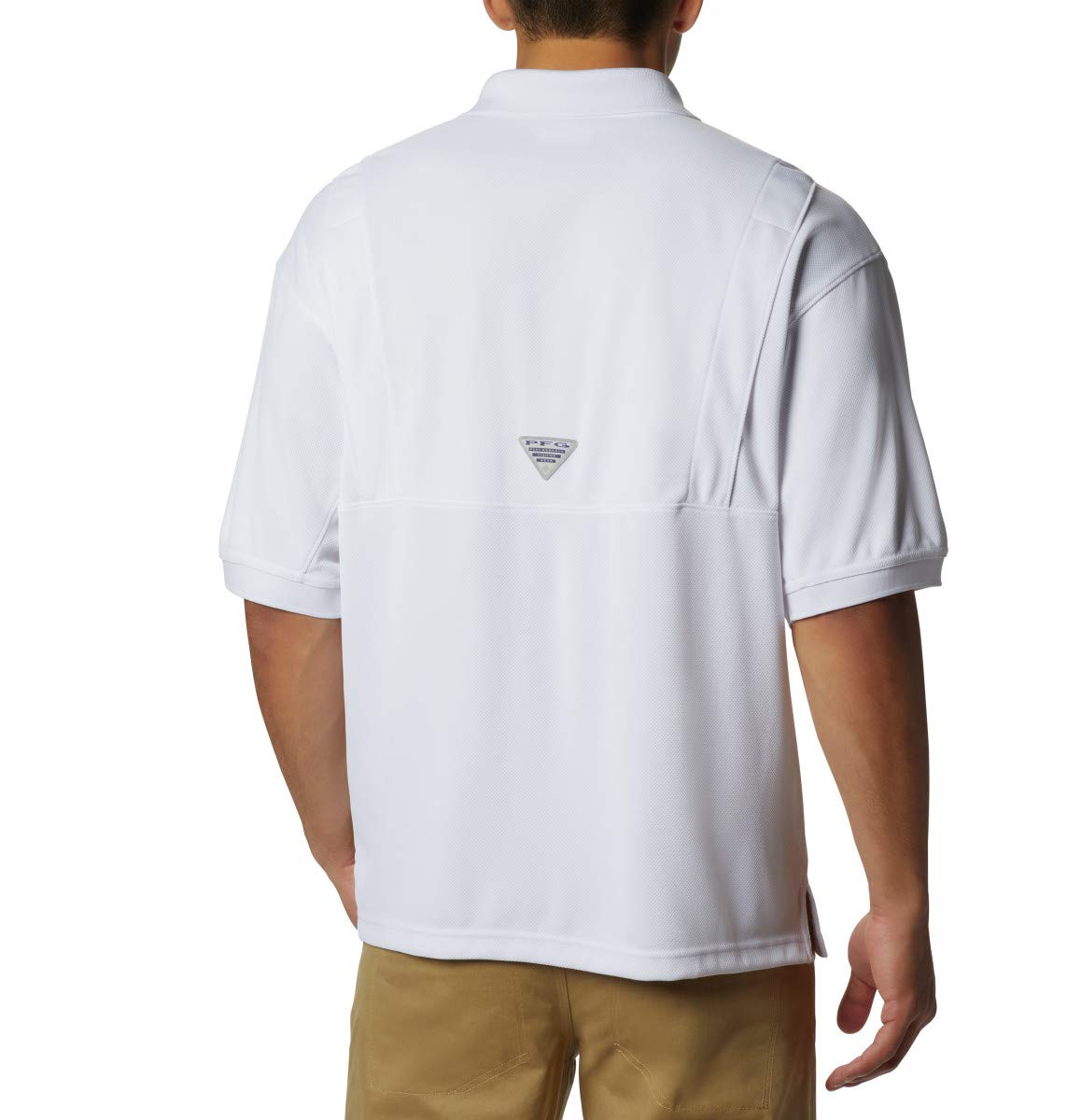 Columbia Men's Perfect Cast Polo Shirt, White, 1X Big