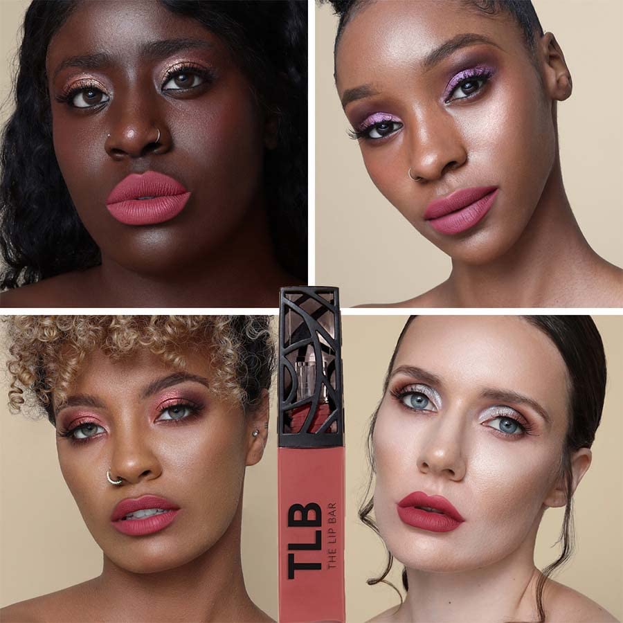 The Lip Bar - Nonstop Liquid Matte Lipstick, Unimpressed (Chocolate Red-Brown) - High Pigment - One Swipe - Long Lasting - Jojoba Oil, Vitamin E - Vegan & Cruelty Free - Makeup & Cosmetics - .24 fl oz