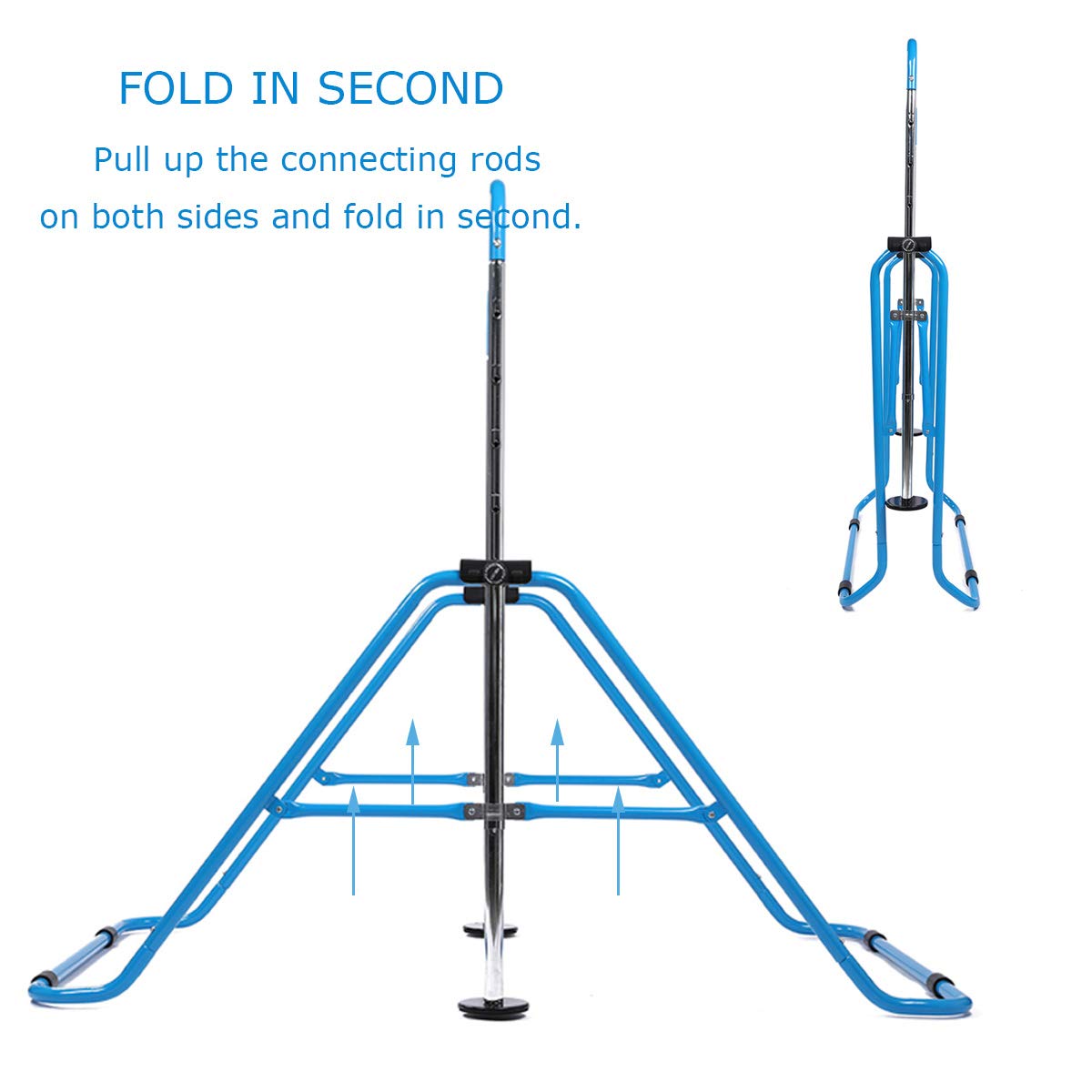 WATBKHE Kids Gymnastics Bar Gymnastic Equipment for Home Adjustable Height Gymnastic Training Bar Gymnastic Stuff for 3-7 Years Old Girls (Blue)