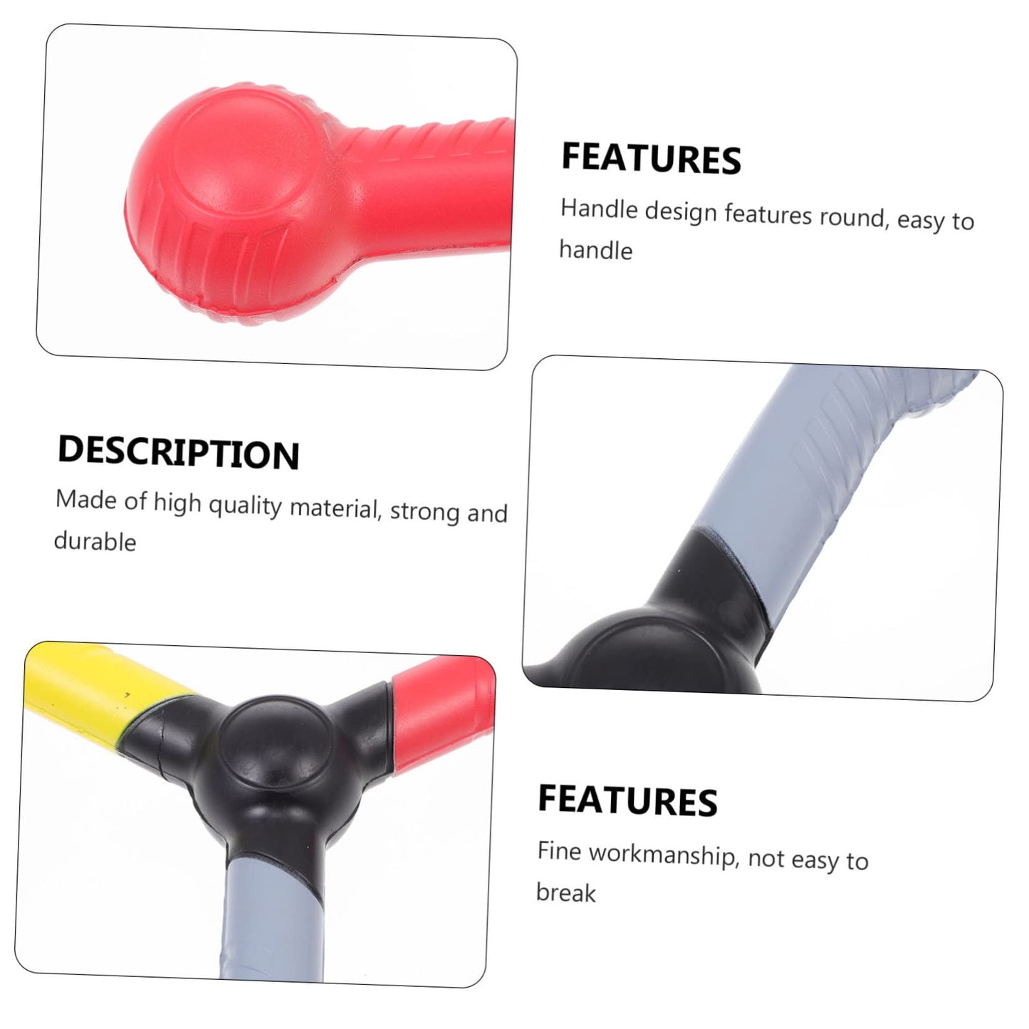 Vaguelly 4pcs Reaction Training Stick Ability Improving Tool Catching Stick Toy Tossing Catch Stick Agility Training Stick Soccer Drill Equipment Sports Football Handle Stick Pu