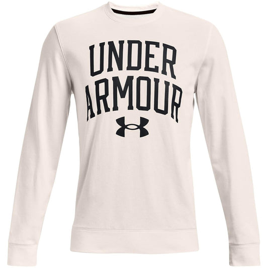 Under Armour Men's Rival Terry Crew Neck T-Shirt, Onyx White (112)/Black, XX-Large