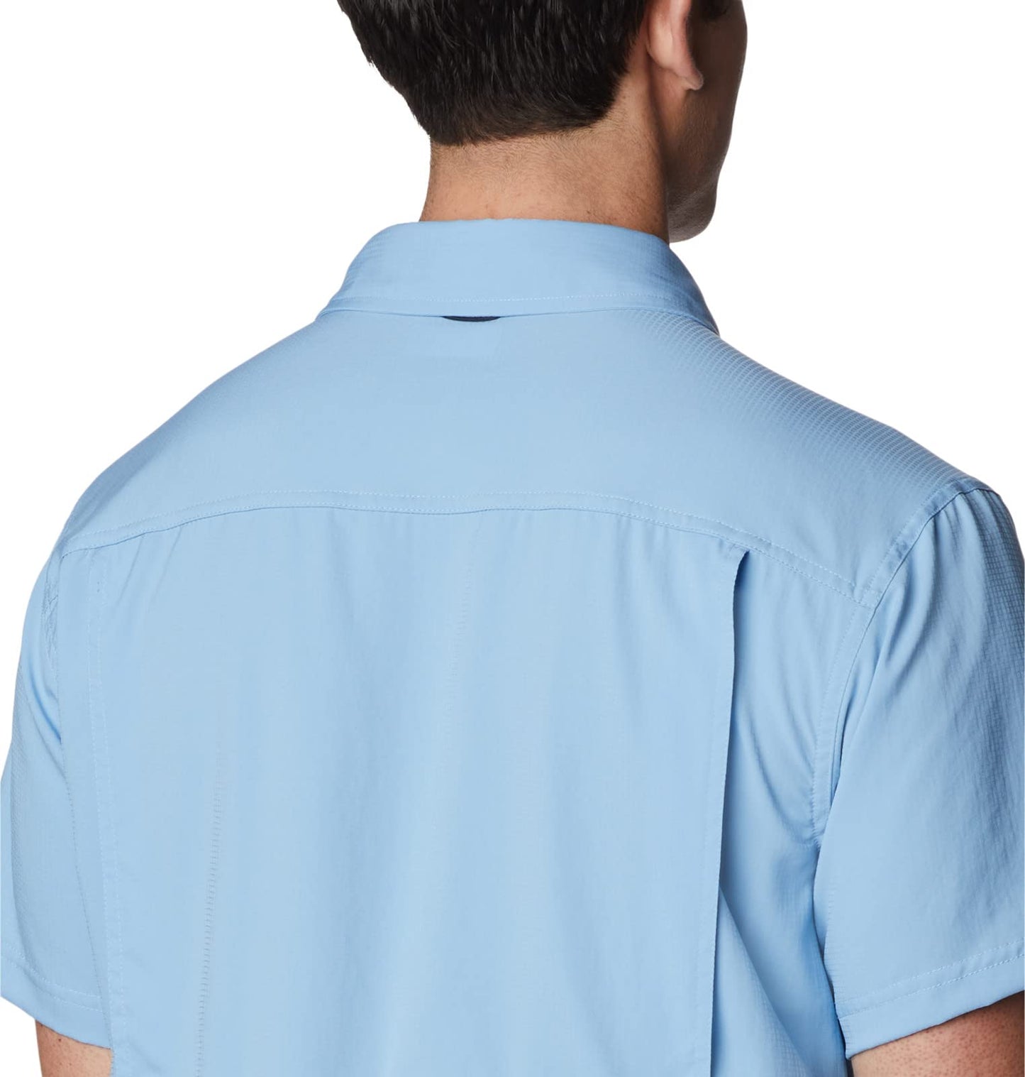 Columbia Men's Silver Ridge Utility Lite Short Sleeve, Jet Stream, Large Tall