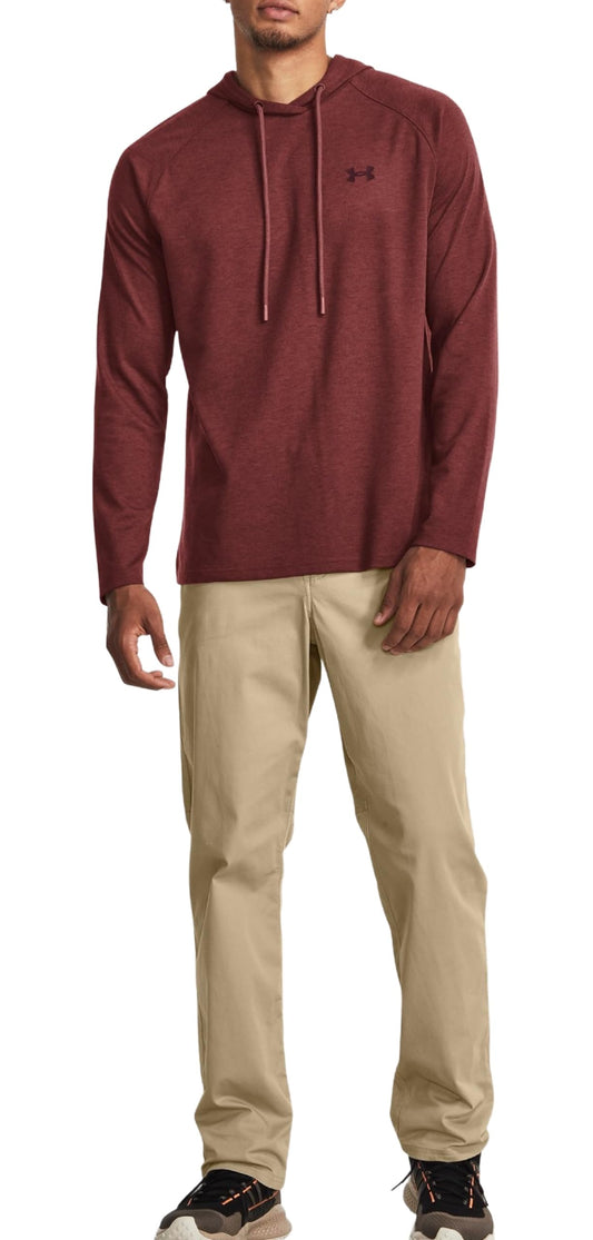 Under Armour Men's UA Expanse Hooded Shirt 1382181 (US, Alpha, Large, Regular, Regular, Cinna Red/Dark Maroon - 688)