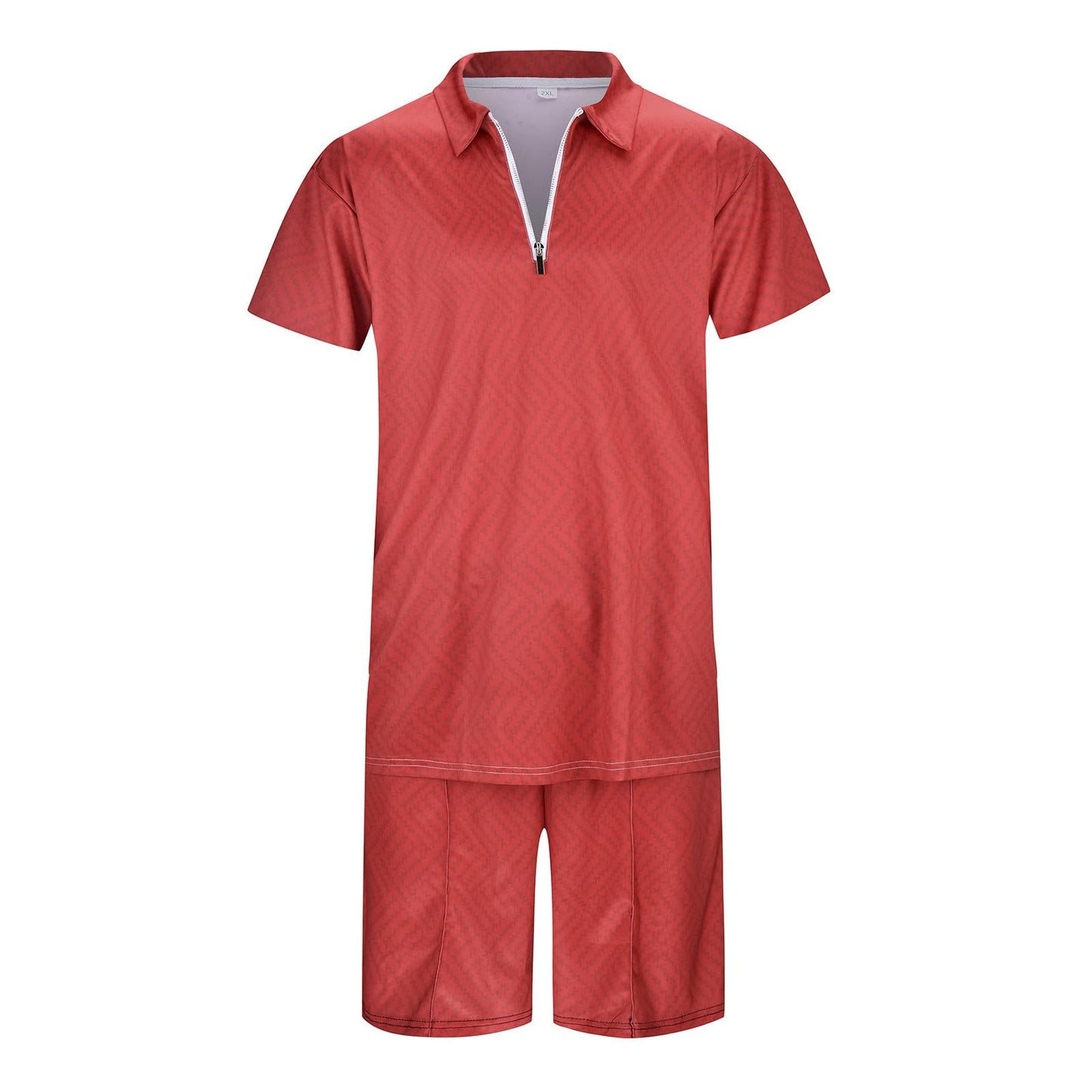 YWASYA men's tracksuits 2 piece outfit,mens two piece outfits sets summer big and tall 1/4 zipper polo shirts and athletic shorts set tracksuits for men set