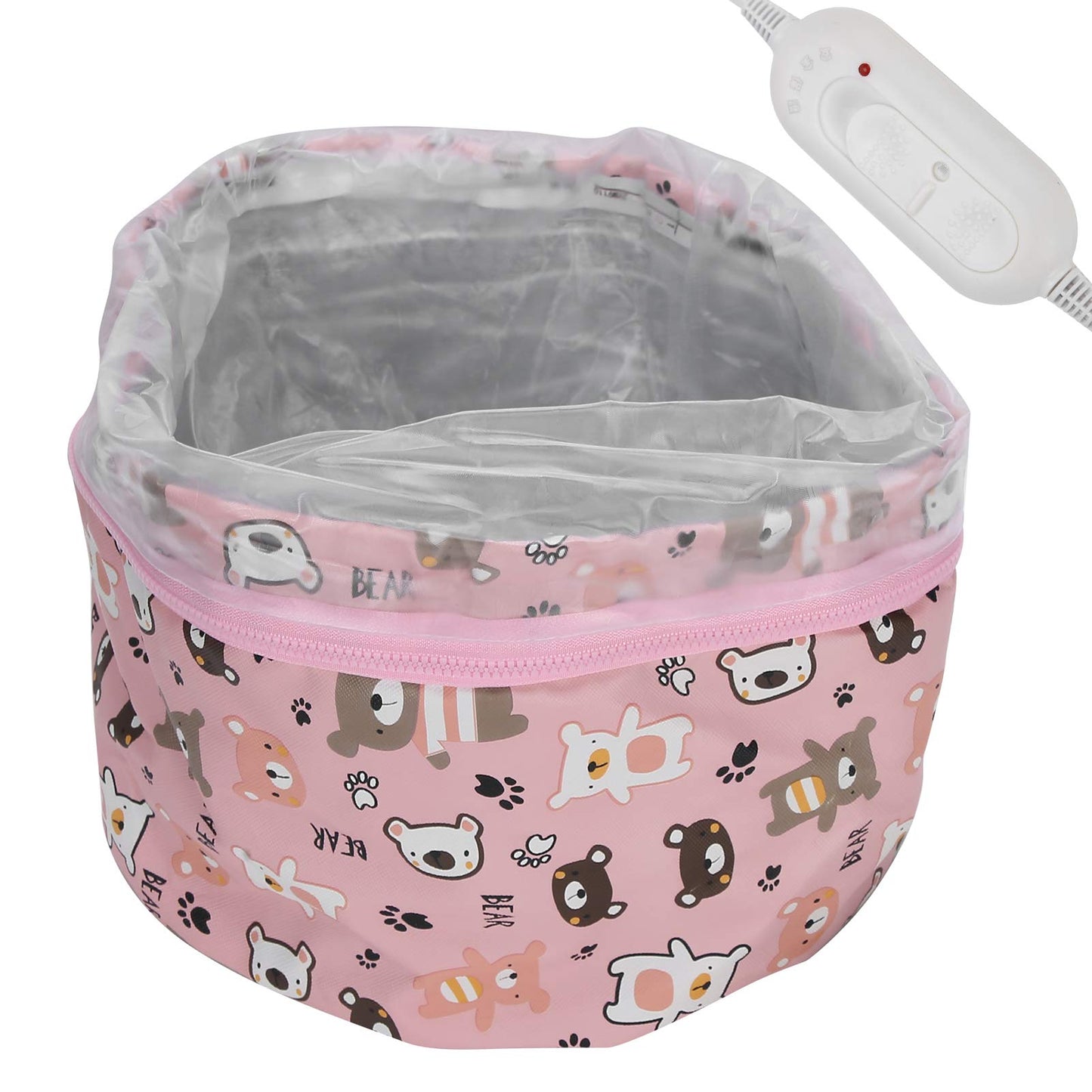 Hair SPA , Electric Hair Heater , Adjustable Oil Treatment Steamer Hat Detachable Hair Care Tool(US)