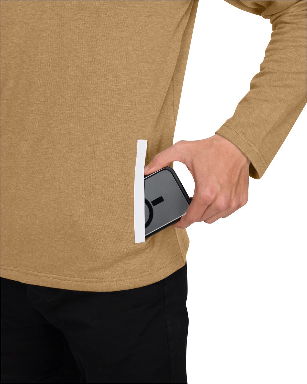 Three Sixty Six Men's Pullover Sweater - Dry Fit Breathable Half Zip Golf Jacket 4-Way Stretch Moisture Wicking & Anti-Odor