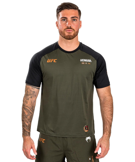 Venum Men's Standard UFC Adrenaline Fight Week Dry-TECH T-Shirt Green