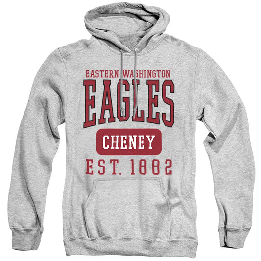 Eastern Washington University Official Founded Date Unisex Adult Pull-Over Hoodie, Athletic Heather, Large