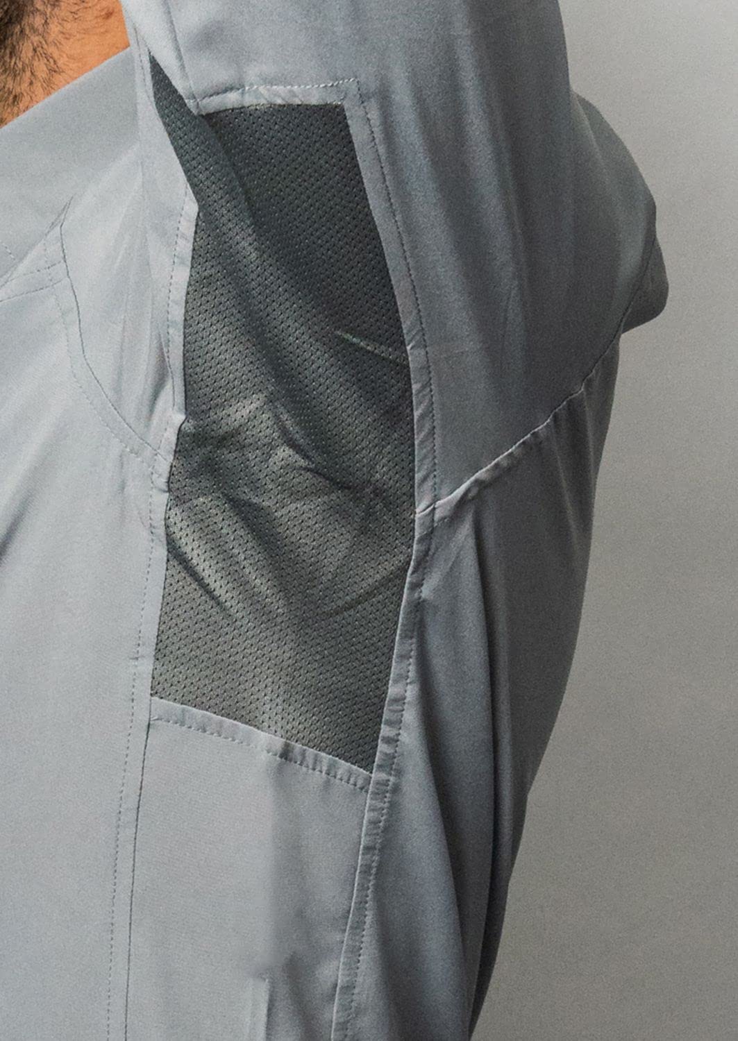 Club Ride Apparel Protocol Long Sleeve Cycling Jersey - Men's Snap Down Biking Top - Ultimate Grey - XL