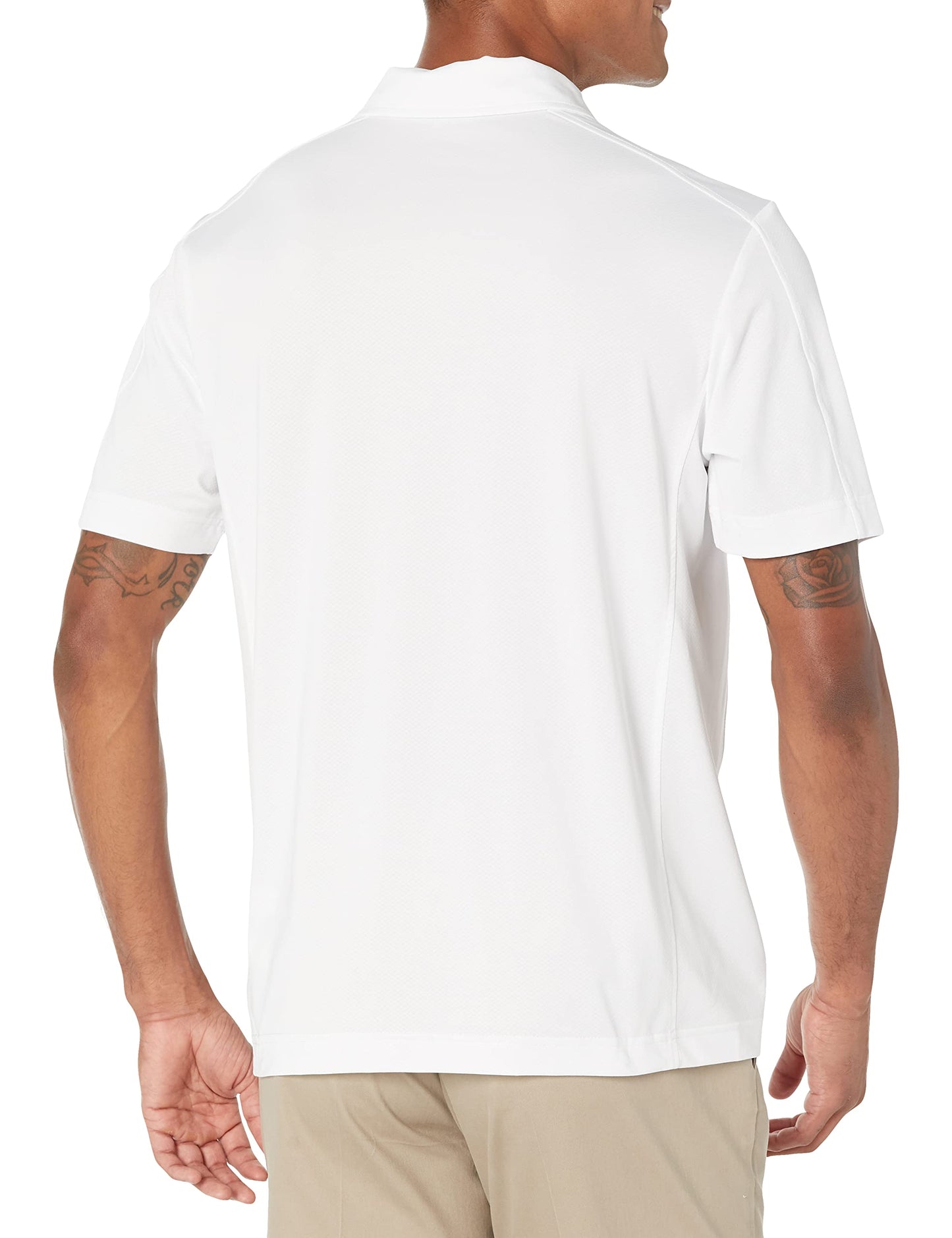 Cutter & Buck Men's Cb Drytec Genre Polo Shirt, White, Large