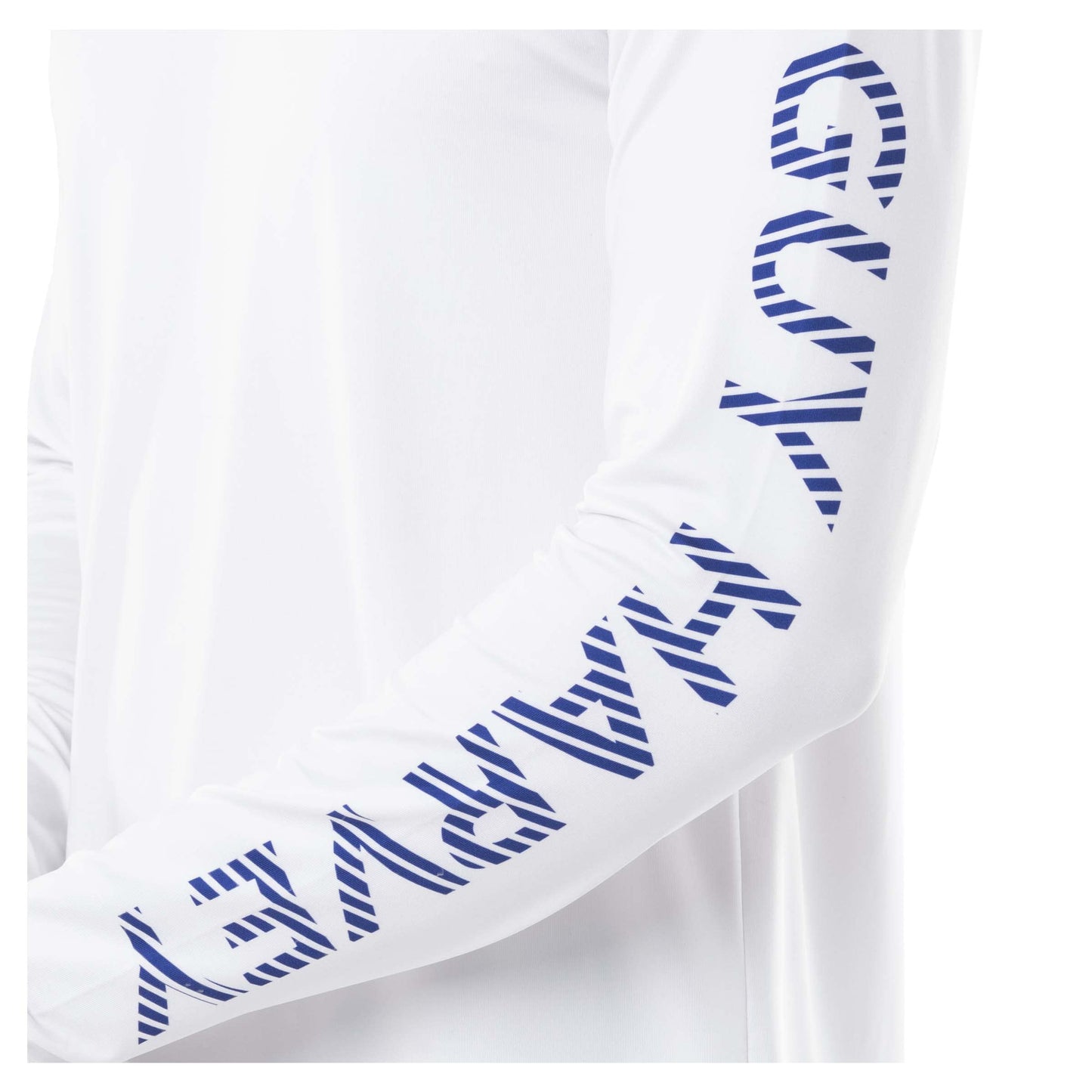 Guy Harvey Men's Grand Slam Sun Protection Long Sleeve Shirt, Bright White/Grand Slam, Medium