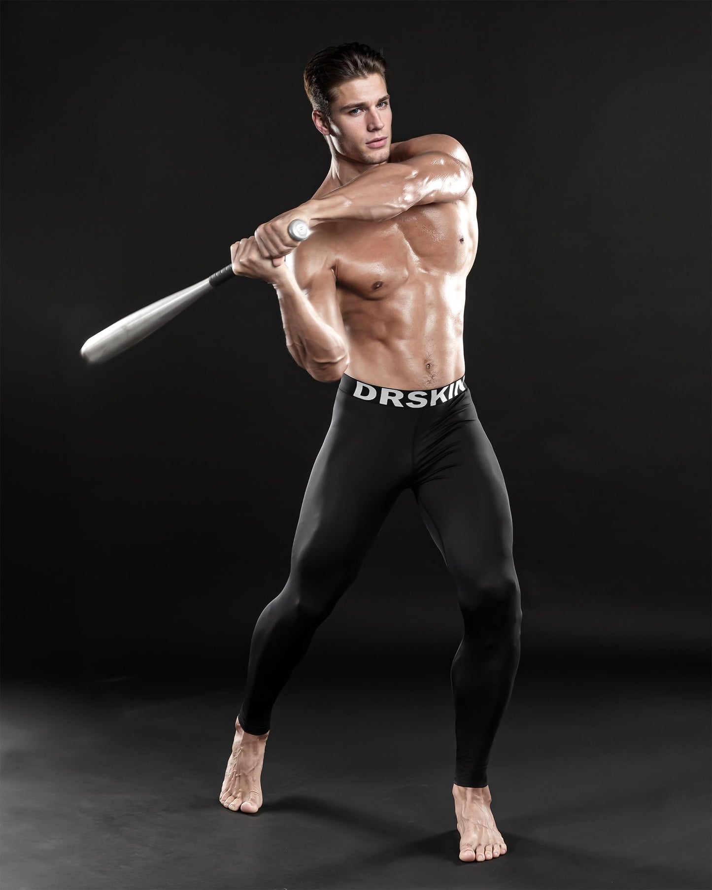 DRSKIN Men’s Compression Pants Tights Leggings Sports Baselayer Running Athletic Workout Active Thermal (Classic B01, S)