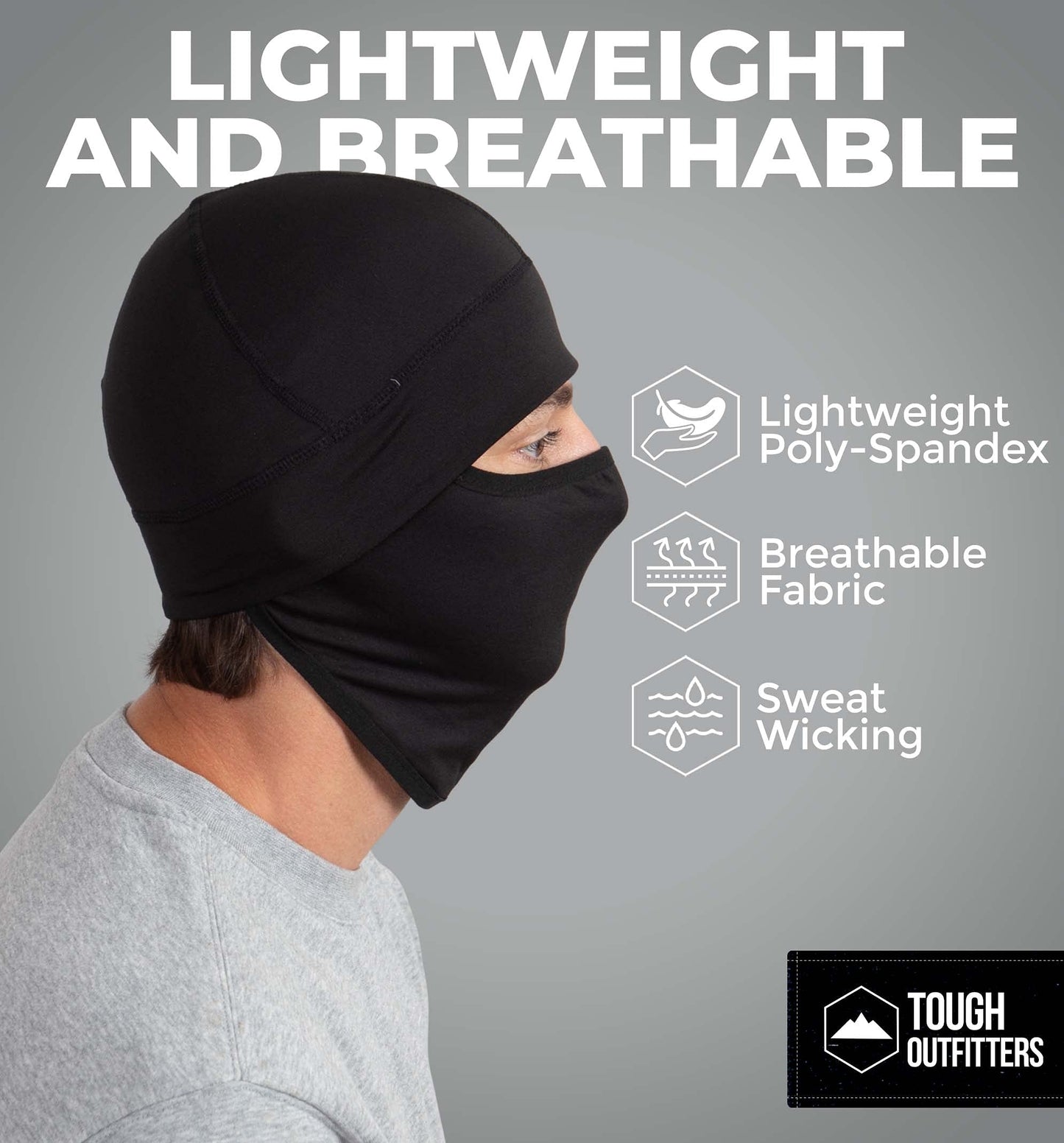 Tough Headwear Skull Cap for Men -Head Cap,Sweat Caps, Skull Cap Helmet Liner,Running Beanie,Thermal Skull Cap Football