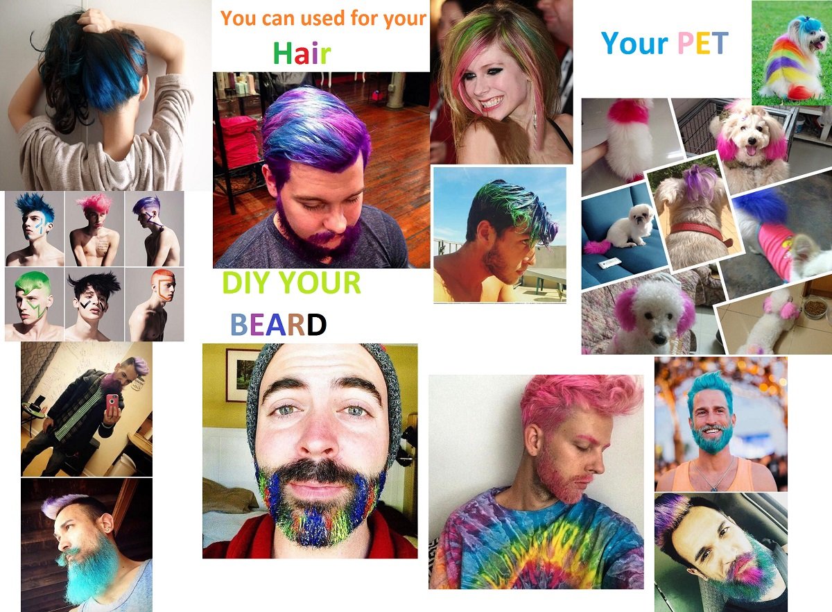 DSADKI Temporary Hair Color Mascara Washable Hair Dye Stick Non-toxic Instant Hair Chalk Dye for Girls Women (Light Purple)